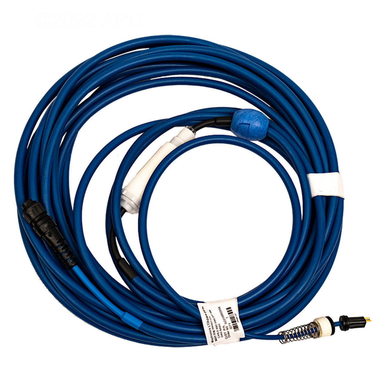 Maytronics Dolphin Cleaners 2 Wire 60'/18M Blue Cable and Swivel Assembly, 9995861-DIY