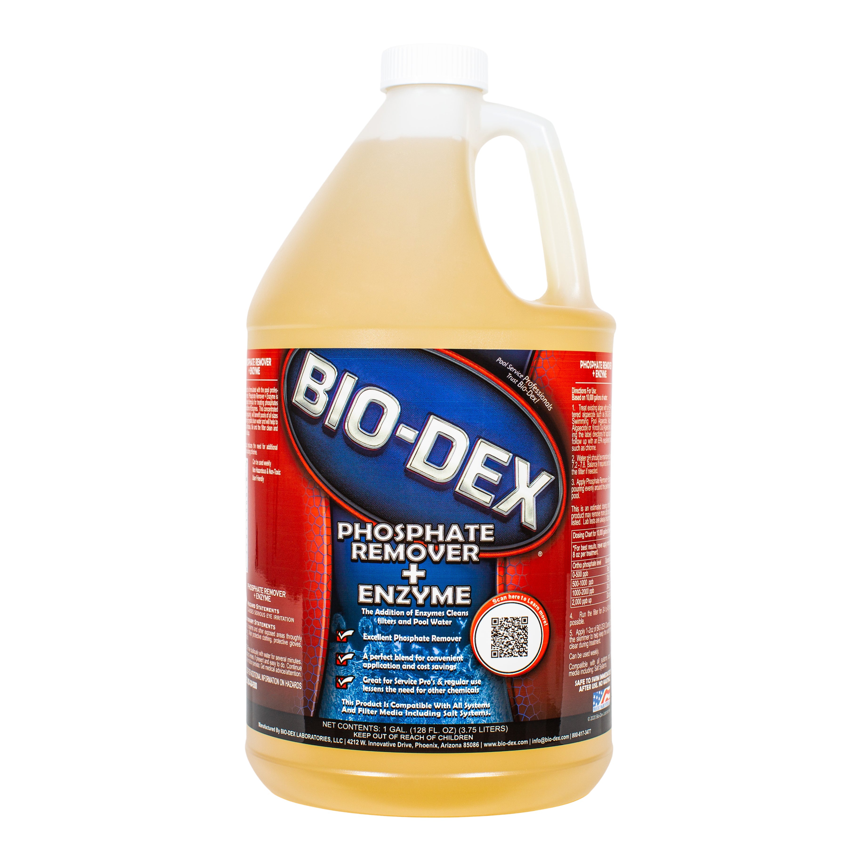 Bio-Dex Phosphate Remover and Enzyme Dual Action Formula for Clear Pool Water