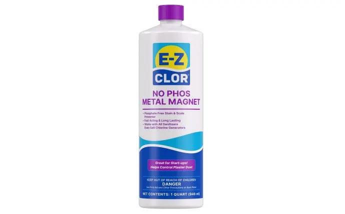 1 qt No Phos Metal Magnet Bottle by E-Z Clor