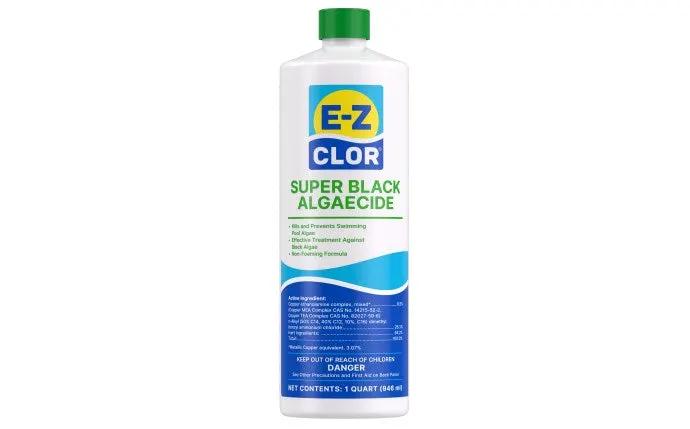 1 qt Super Black Algaecide Bottle by Duckies Pool Supply