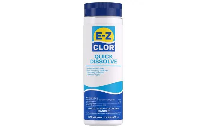 2 lb Quick Dissolve Dichlor Sanitizer Bottle by Duckies Pool Supply