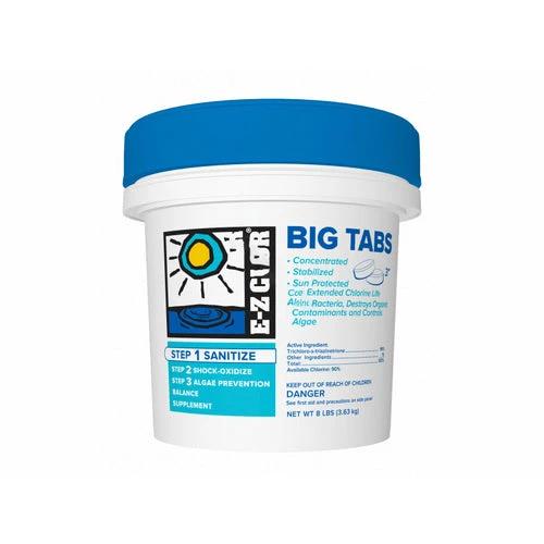 EZ-CLOR - 3" CHLORINE TABS - 8LB DRUM by EZ-CLOR