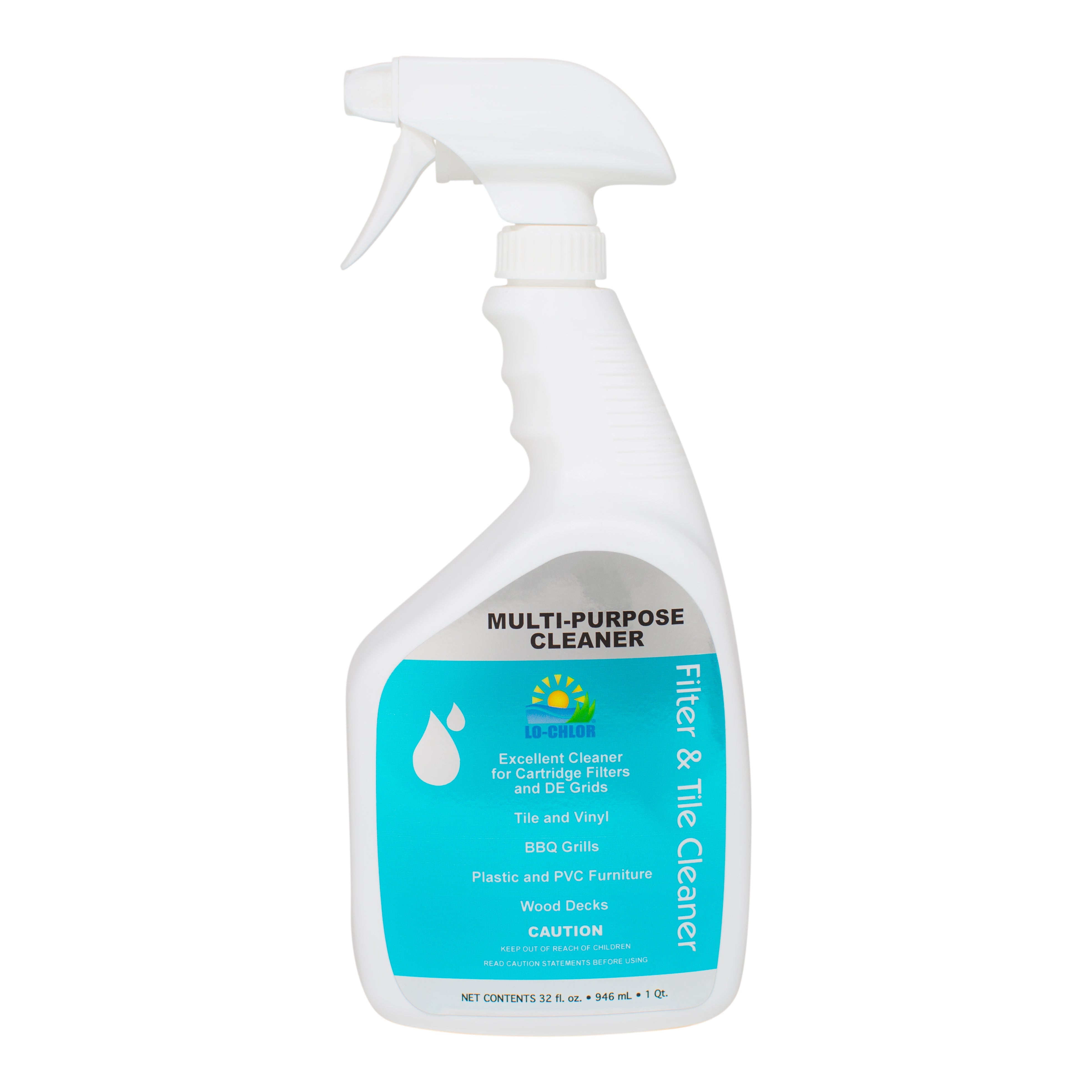 Lo-Chlor Filter and Tile Cleaner Spray for Effective Grime Removal and Enhanced Filter Efficiency