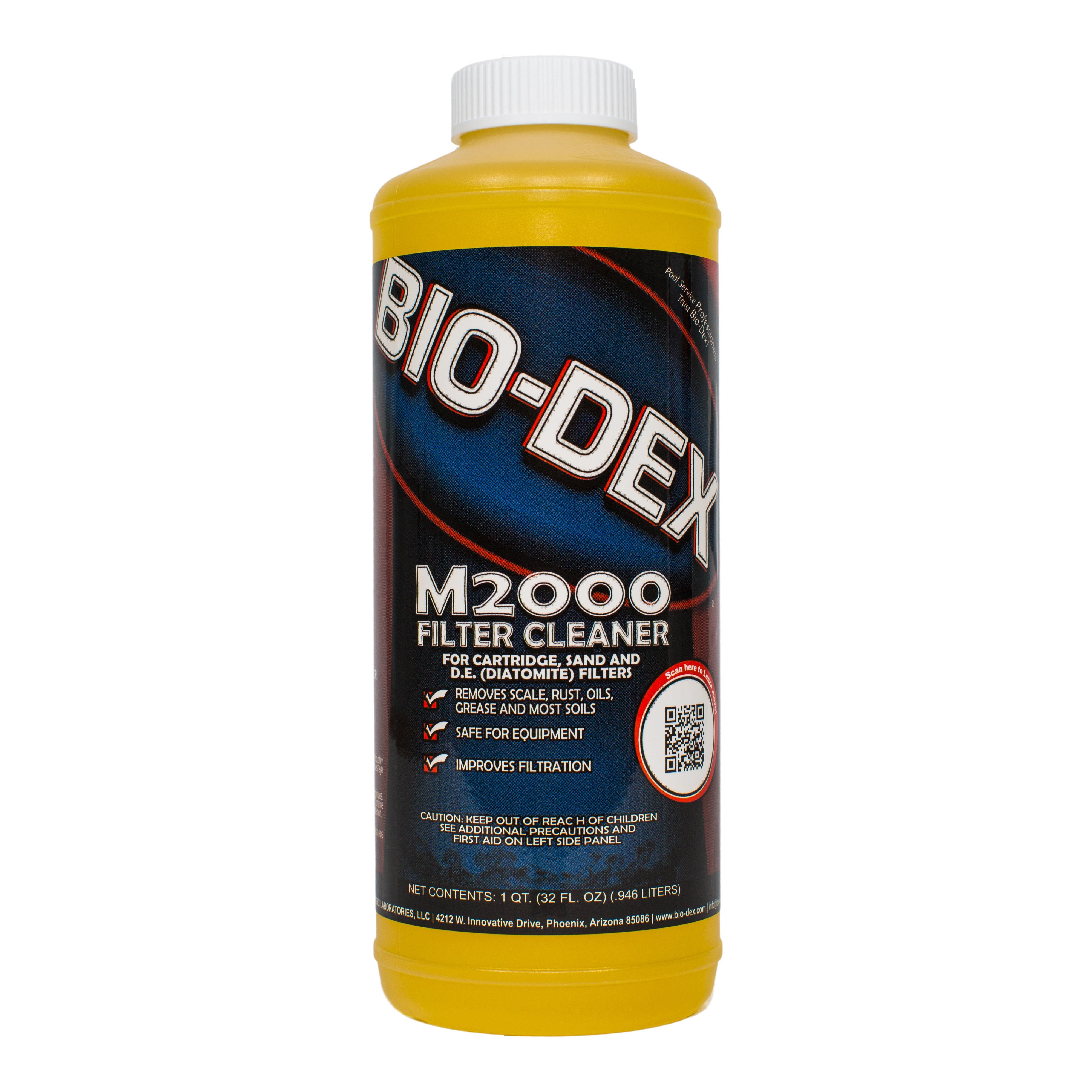 Bio-Dex M2000 Filter Cleaner Liquid Formula for Effective Contaminant Removal