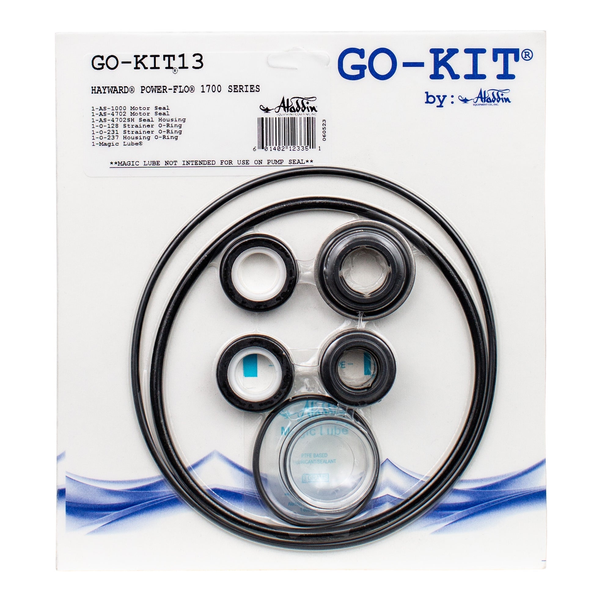 Aladdin Go-Kit13 Hayward Power-Flo 1700 Series Pump and Valve Repair Kit