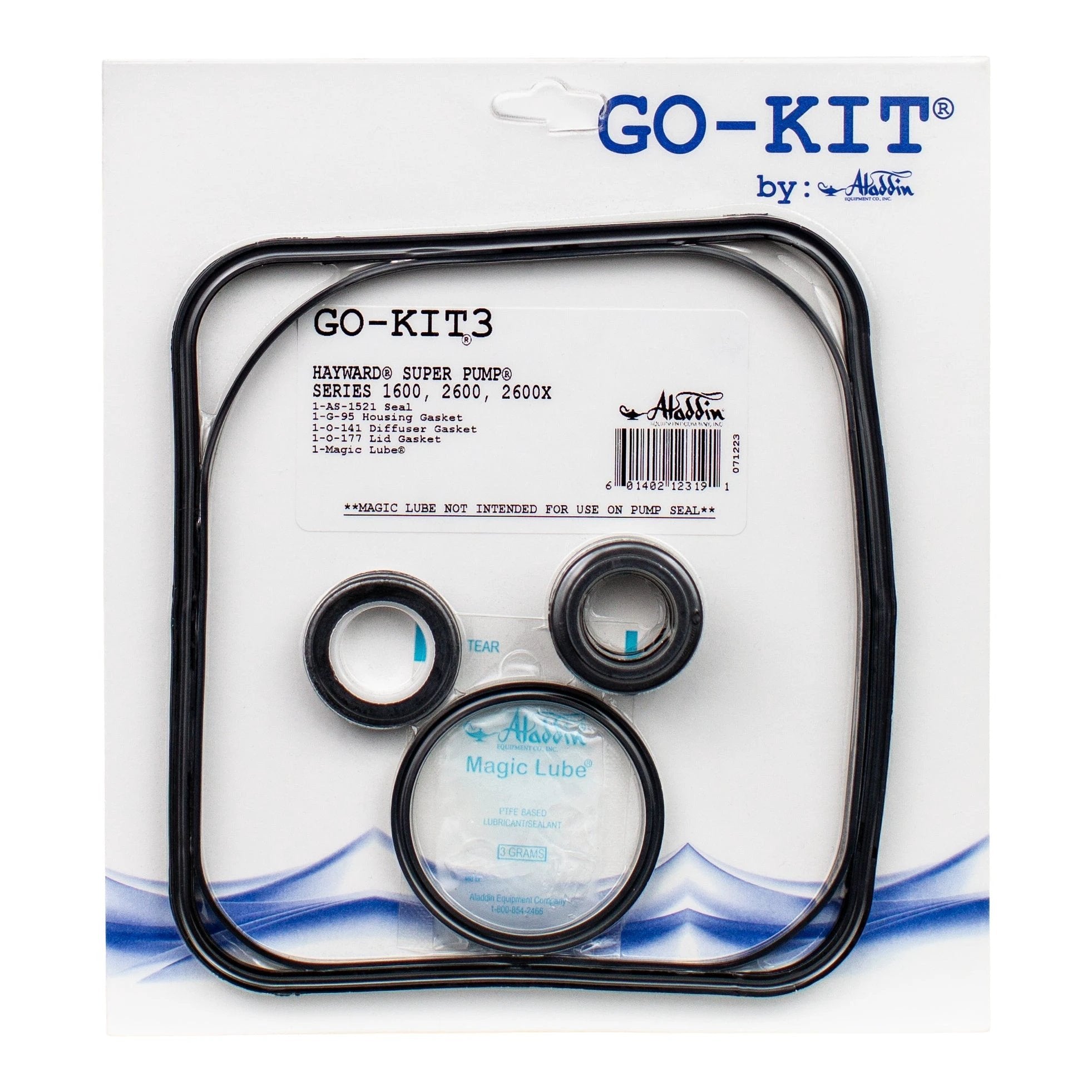 Aladdin Go Kit3 Hayward Super Pump Series Repair Kit For 1600 2600 2600X by Aladdin