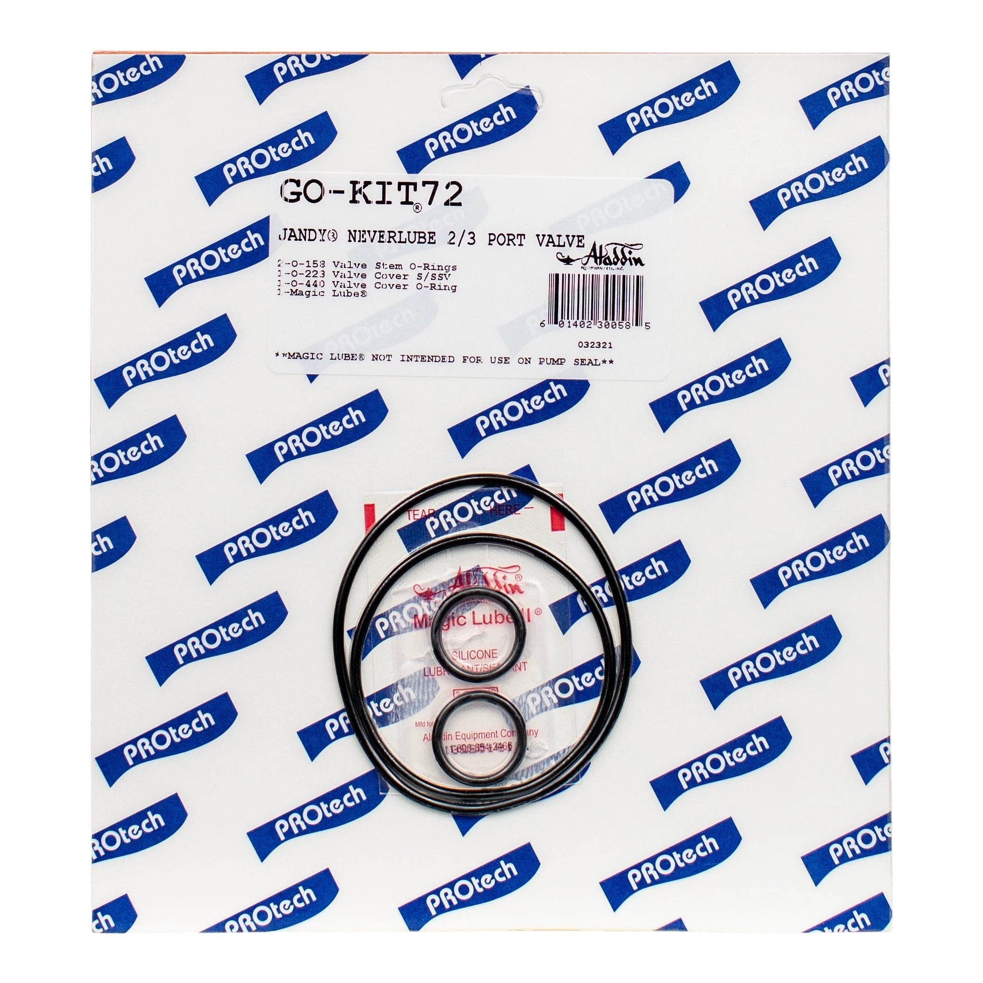 Aladdin GOKIT72 Jandy Neverlube Two Thirds Port Valve Repair Kit by Aladdin