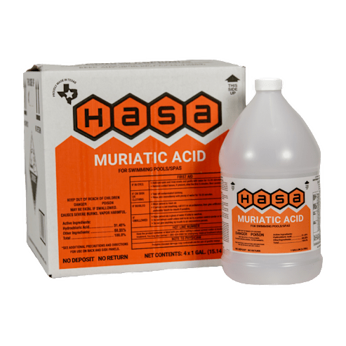 HASA Disposable Muriatic Acid 1 gal Bottle by Duckies Pool Supply