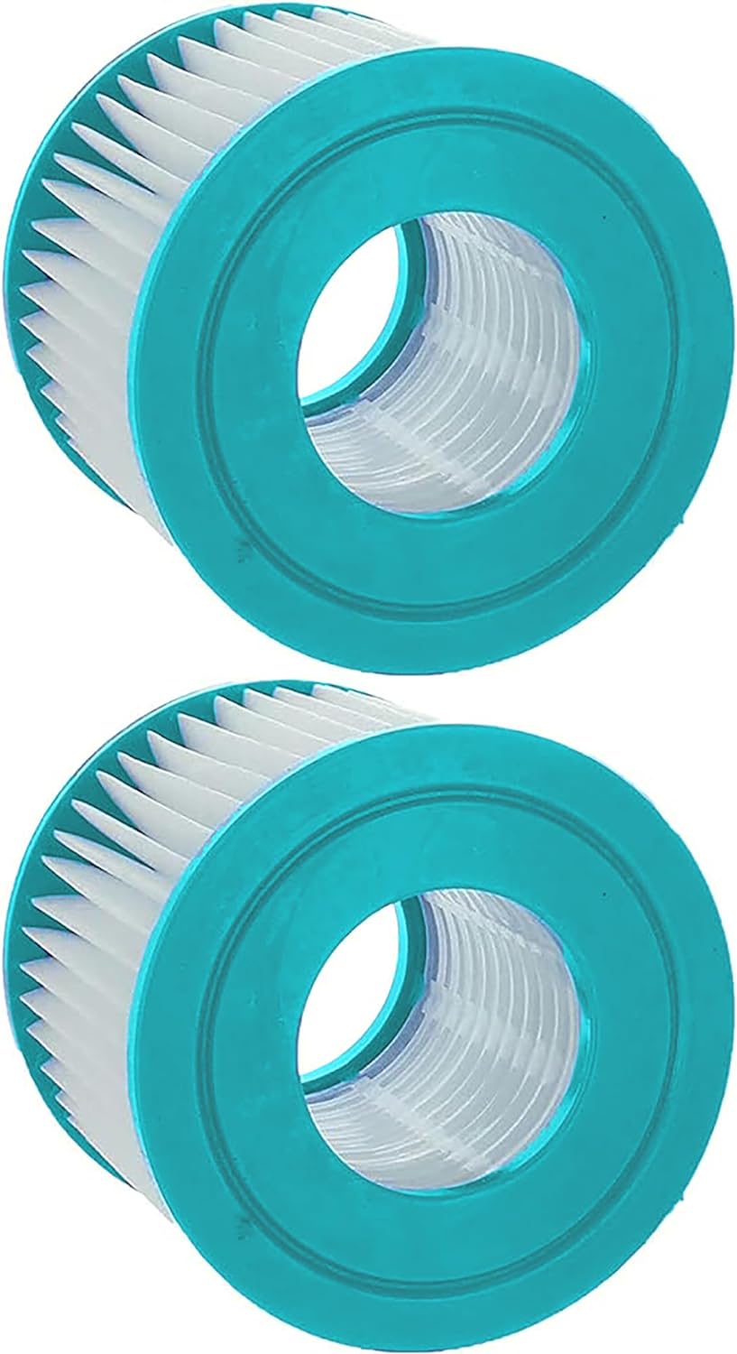 HF-TYPEVI-02 Advanced Spa Filter Cartridge - 2 Pack USA Made Replacement for Bestway Type VI, Intex Type VI, Coleman SaluSpa Type VI