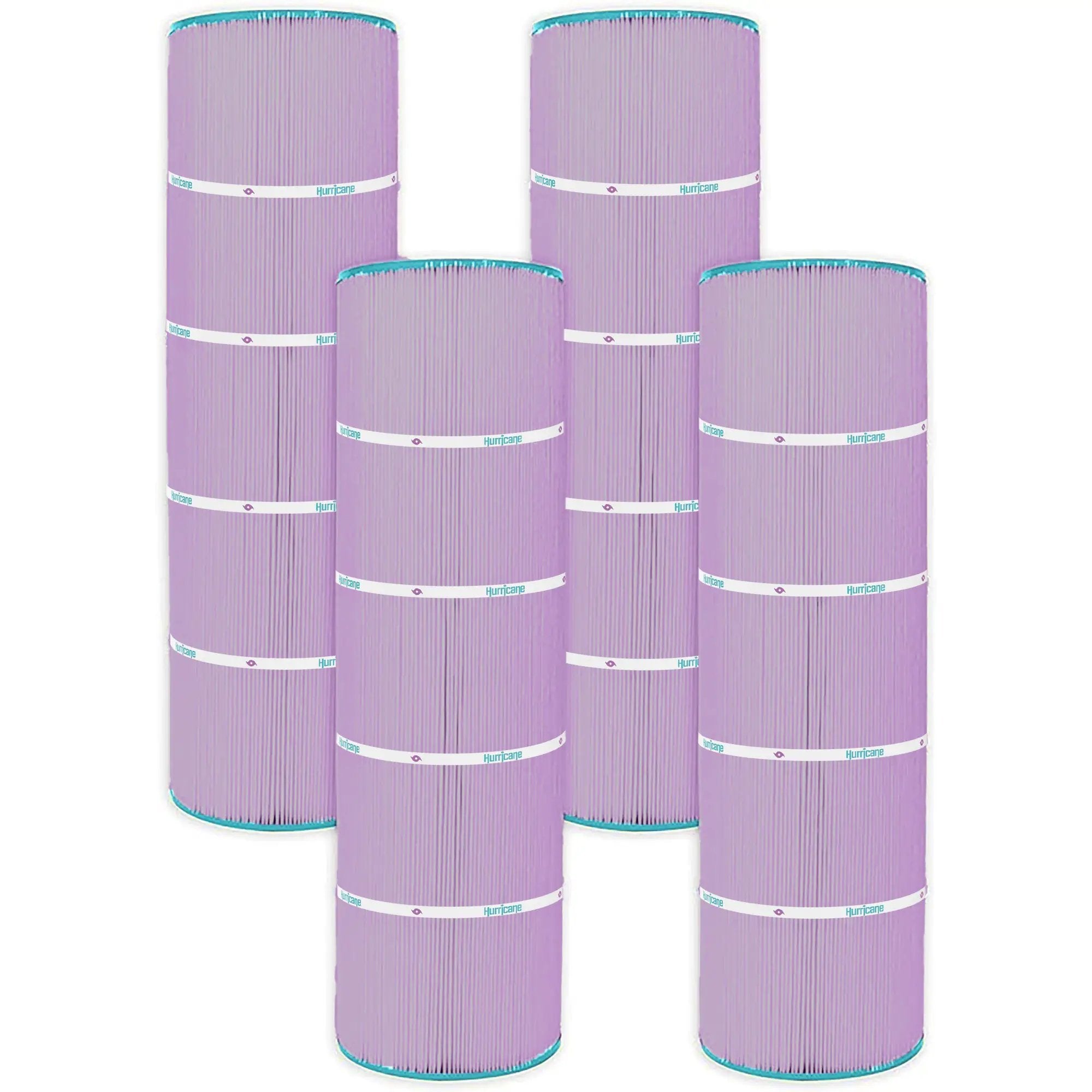 4 Pack HF7468-04P Platinum Purple Pool Filter Cartridge - Replacement for Pleatco PJAN115, Unicel C-7468, Filbur FC-0810, Jandy Industries CL460, CV460 - USA Pool Filters by Hurricane Pool Filters