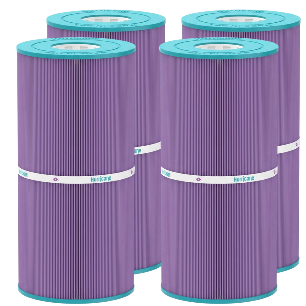 4 Pack HF7469-04P Platinum Purple Pool Filter Cartridge - Replacement for Pleatco PCC60, Unicel C-7469, Filbur FC-1975, Pentair Clean & Clear 240, Hayward SwimClear C2025 by Hurricane Pool Filters