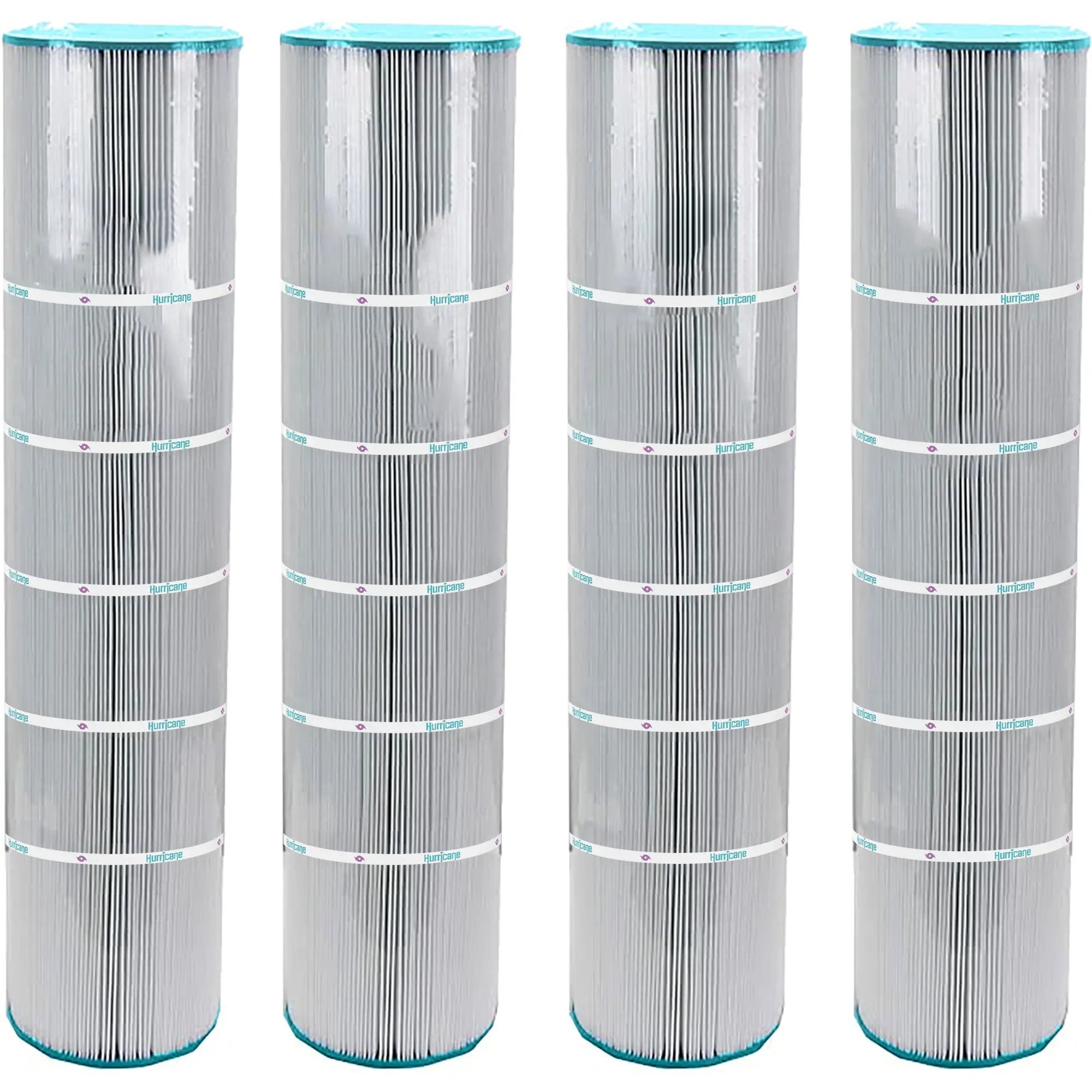 4 Pack HF7472-04 Advanced Pool Filter Cartridge - Replacement for Pleatco PCC130, Unicel C-7472, Filbur FC-1978 Pentair Clean & Clear Plus 520, Waterway Crystal Water 525 by Hurricane Pool Filters