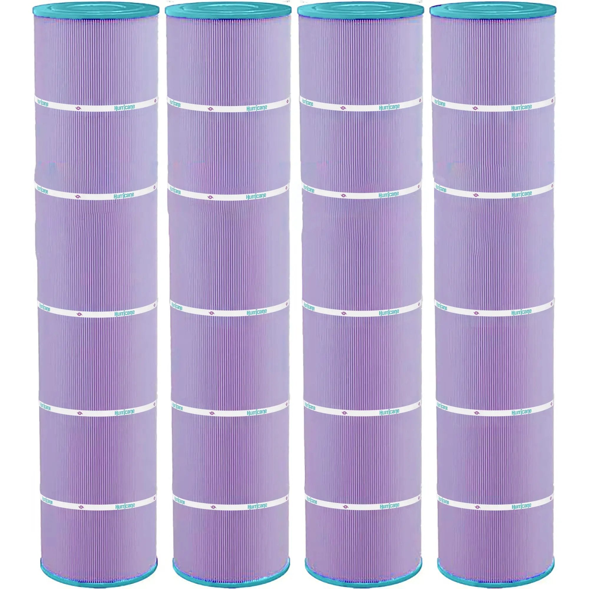 4 Pack HF7482-04P Platinum Purple Pool Filter Cartridge - Replacement for Pleatco PJAN145, Unicel C-7482, Filbur FC-0820, Jandy Industries CL580, CV580 by Hurricane Pool Filters