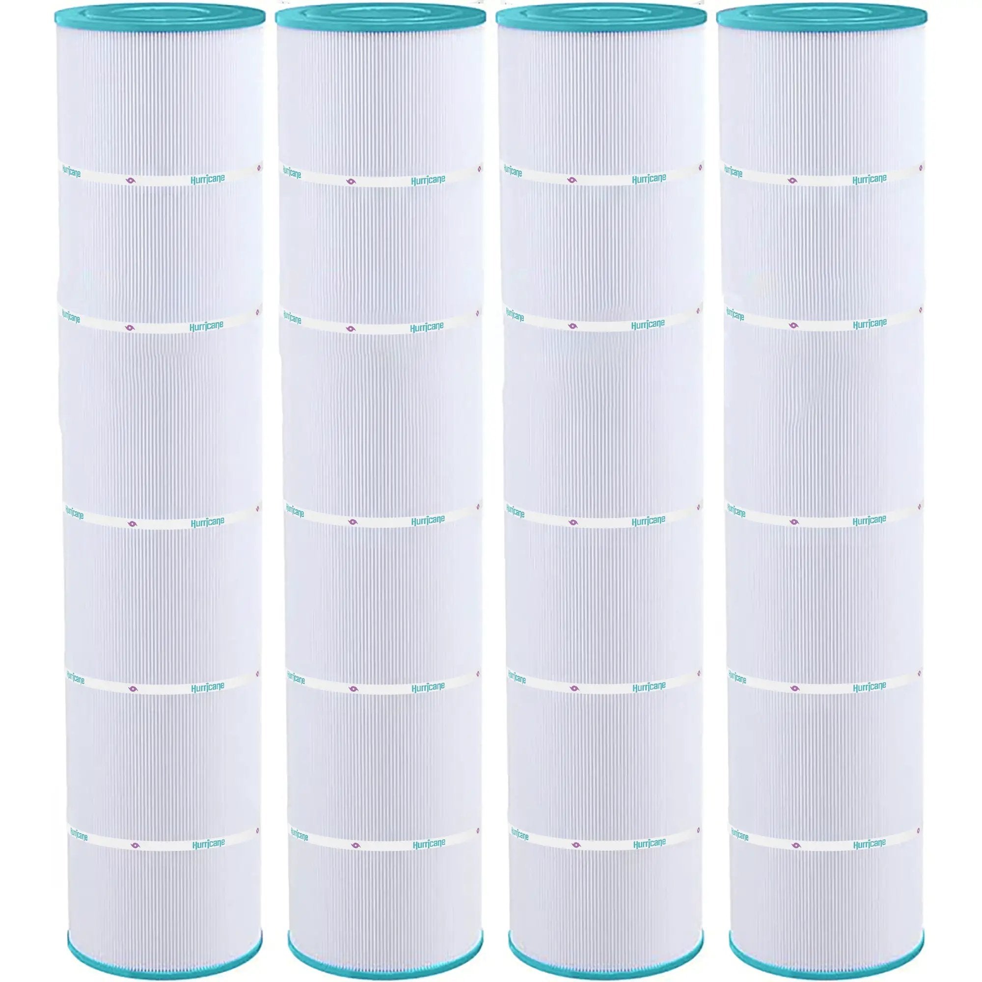 4 Pack HF7482-04 Advanced Pool Filter Cartridge - Replacement for Pleatco PJAN145, Unicel C-7482, Filbur FC-0820, Jandy Industries CL580, CV580 by Hurricane Pool Filters