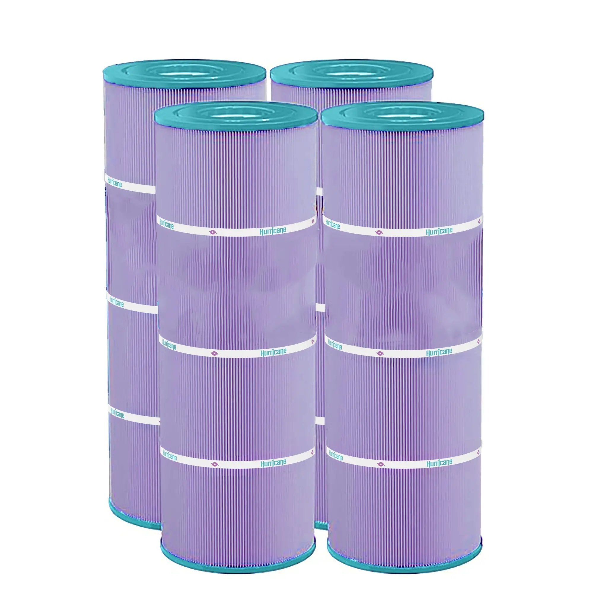4 Pack HF7483-04P Platinum Purple Pool Filter Cartridge - Replacement for Pleatco PA81-4-M, Unicel C-7483, Filbur FC-1225, Hayward SwimClear C3030, 3025, 3020, Hayward Super-Star-Clear C3000, C3000S (stainless steel), Hayward C-570 by Hurricane Pool Filters