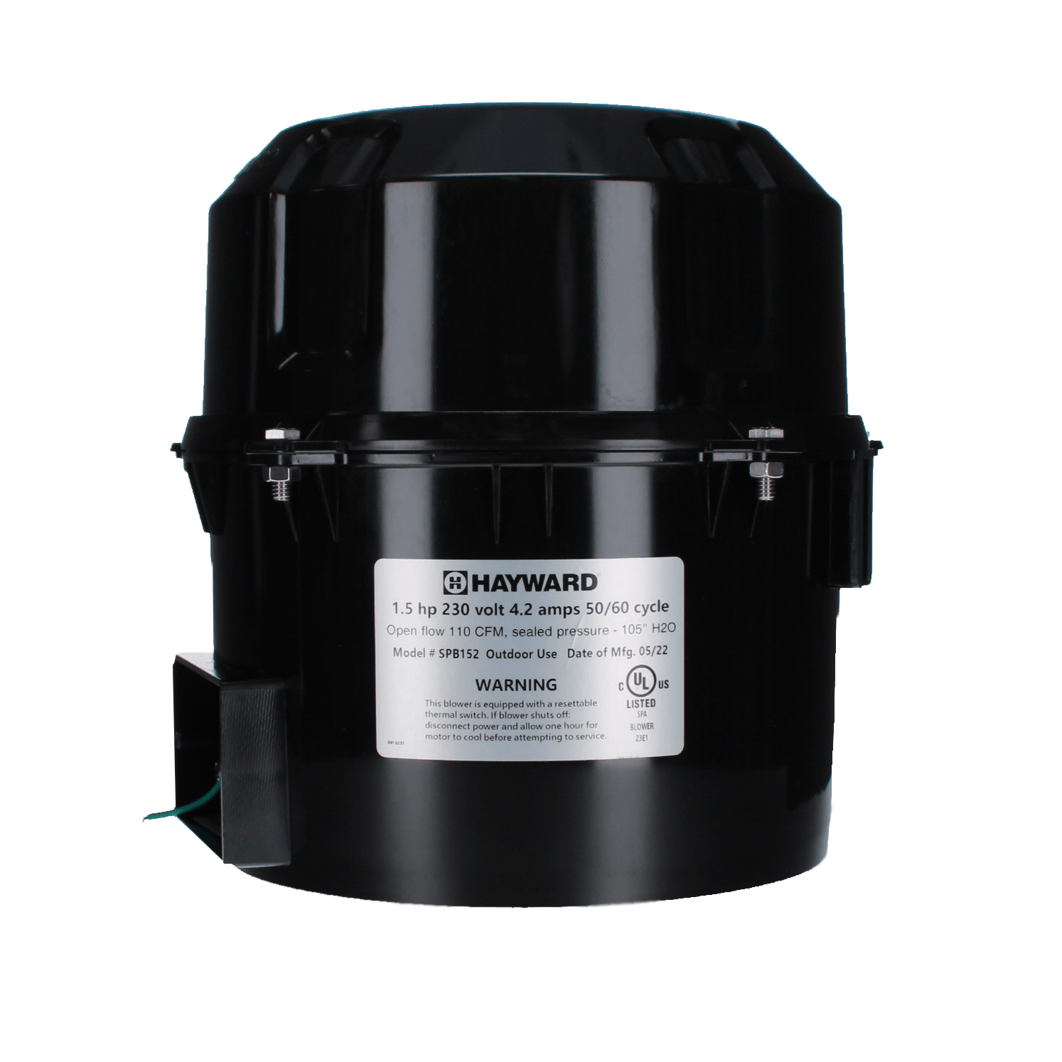 Hayward Spa Blower, 1.5HP 230V | SPB152 by Hayward