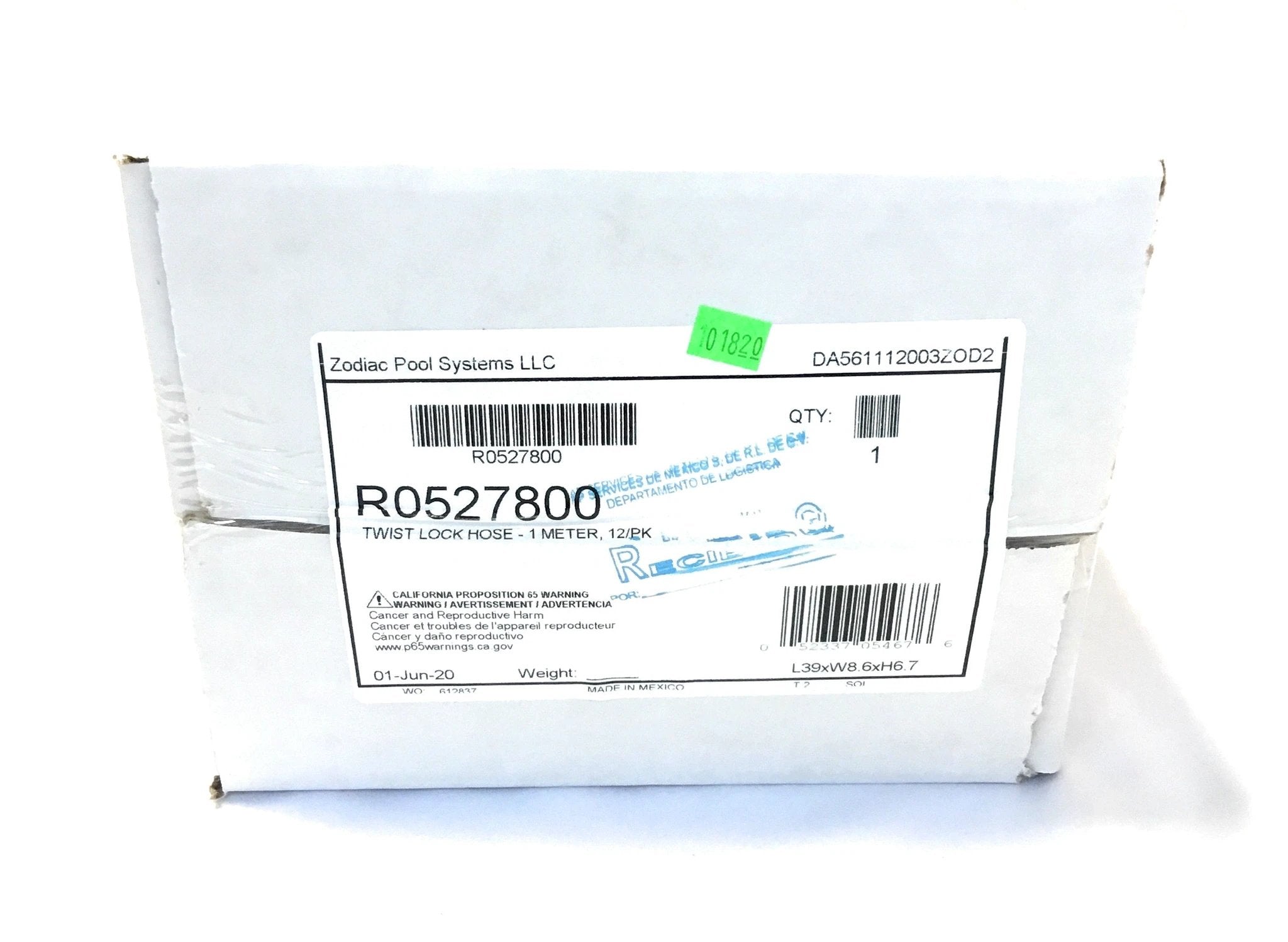 Zodiac MX8 / MX6 Elite and Original Models / TR2D Twist Lock Hose - 1 Meter, Blue/Gray, 12PK | R0527800 by Zodiac