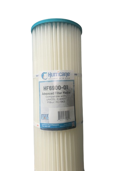 HF6900-01 DE Filter Cartridge - Replacement for Unicel C-6900, Filbur FC-1963, Pentair 178656, C-6900-4, Quad DE 100 by Hurricane Pool Filters