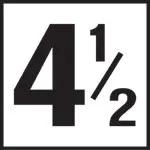 Inlays 4-1/2 (Number Only) Depth , 4-1/2 SR | C621045 by Inlays