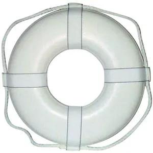 Jim Buoy Diam Ring Buoy,White , 24" | GW-24 by JimBuoy