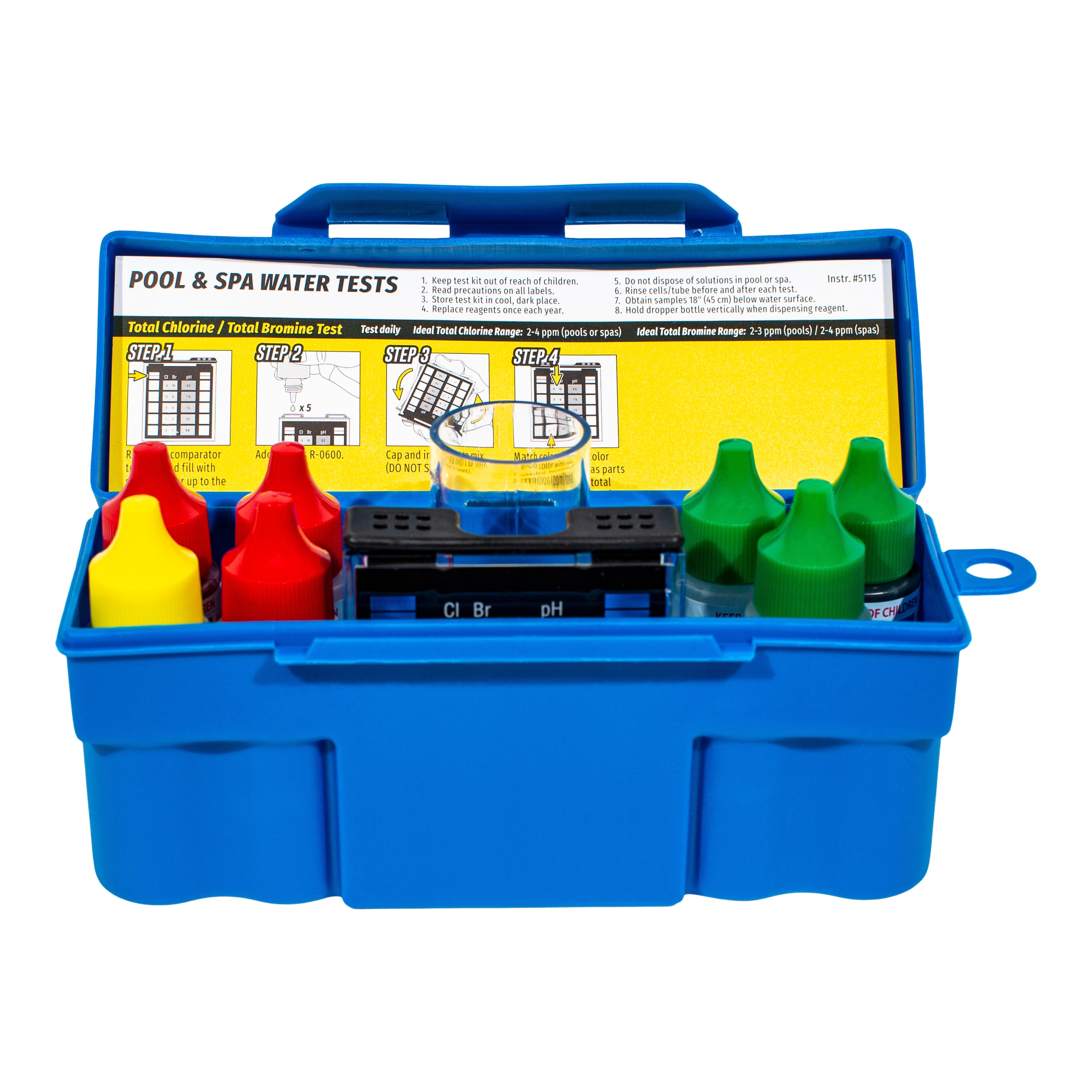 Taylor K-1003 Safety Plus Water Test Kit for Accurate Chemical Measurement