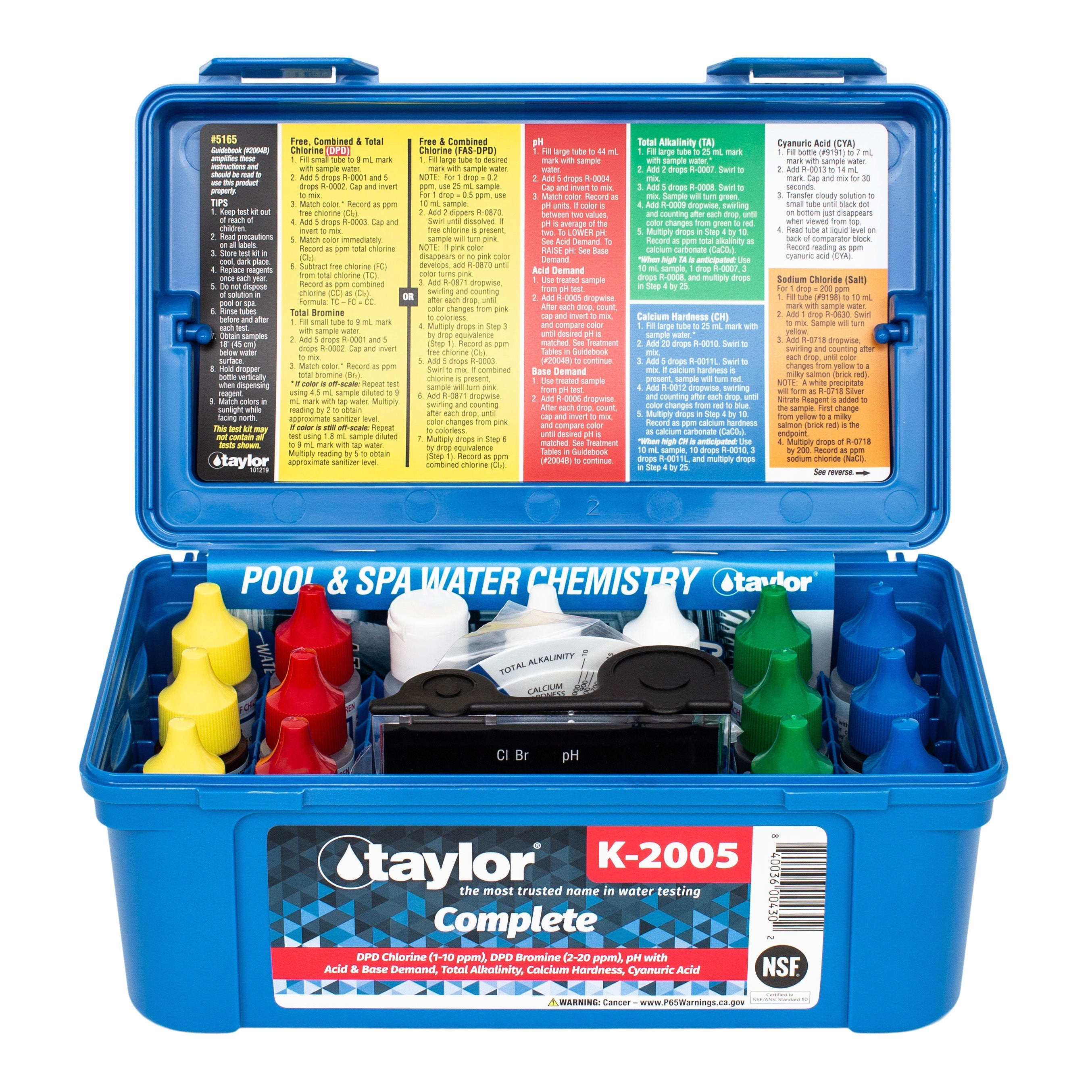 Taylor K-2005 Complete High Test Kit for Accurate Water Chemistry Measurement
