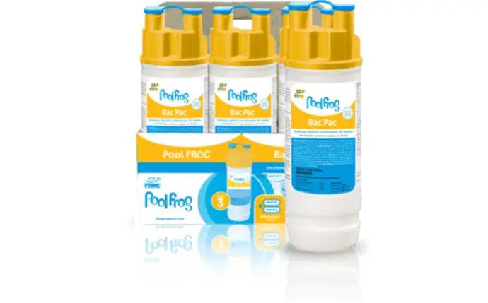 Frog 2.2 lb Bac Pac® Pre-Filled Trichlor Tablet Sanitizer Cylinder 01-03-5880 by Duckies Pool Supply