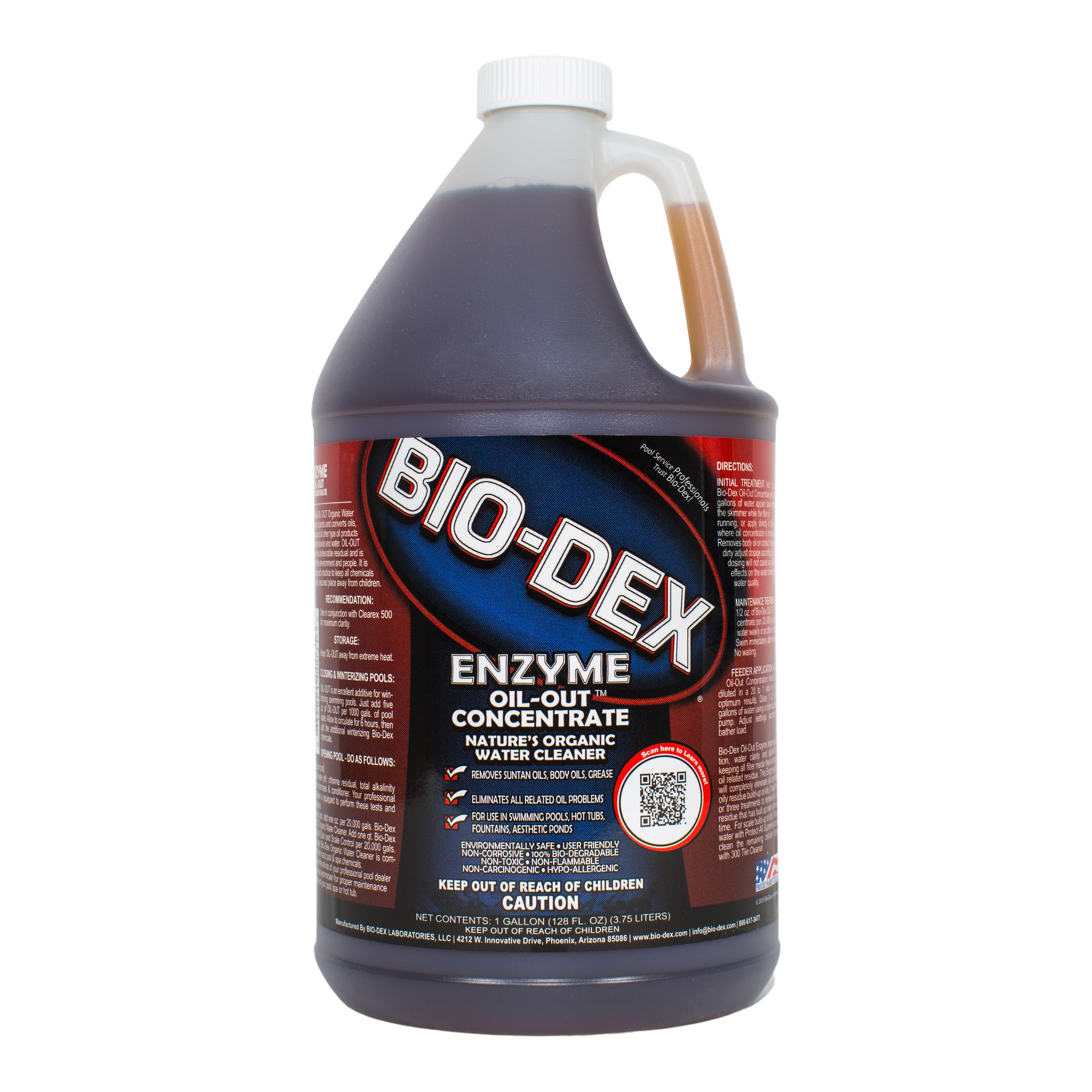 Bio-Dex Enzyme Oil-Out Organic Water Cleaner for Grease and Oil Removal
