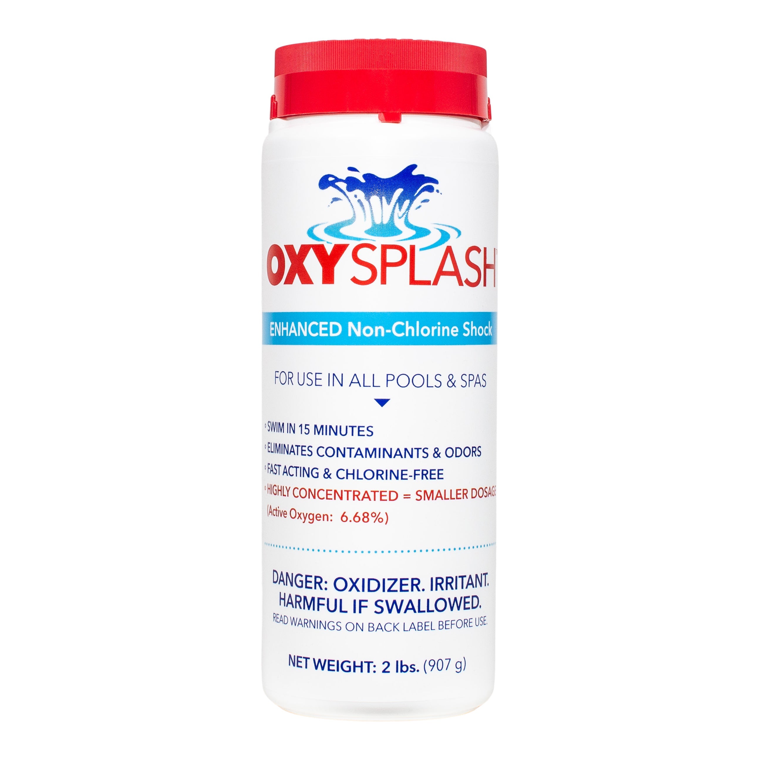 OxySplash Enhanced Non-Chlorine Shock for Pools and Spas