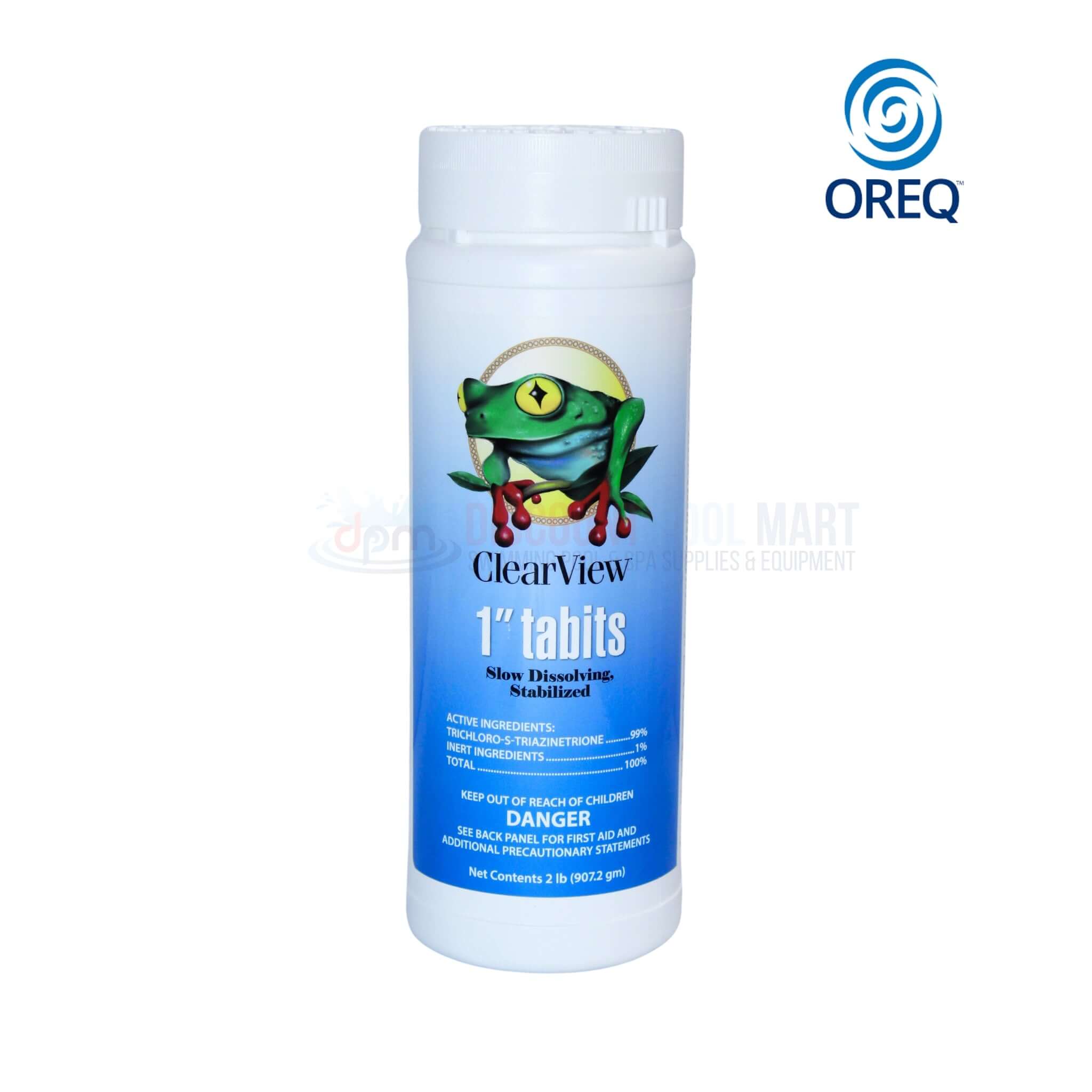 Oreq ClearView 1 Inch Chlorine Tablets 2 Lbs TriChlor