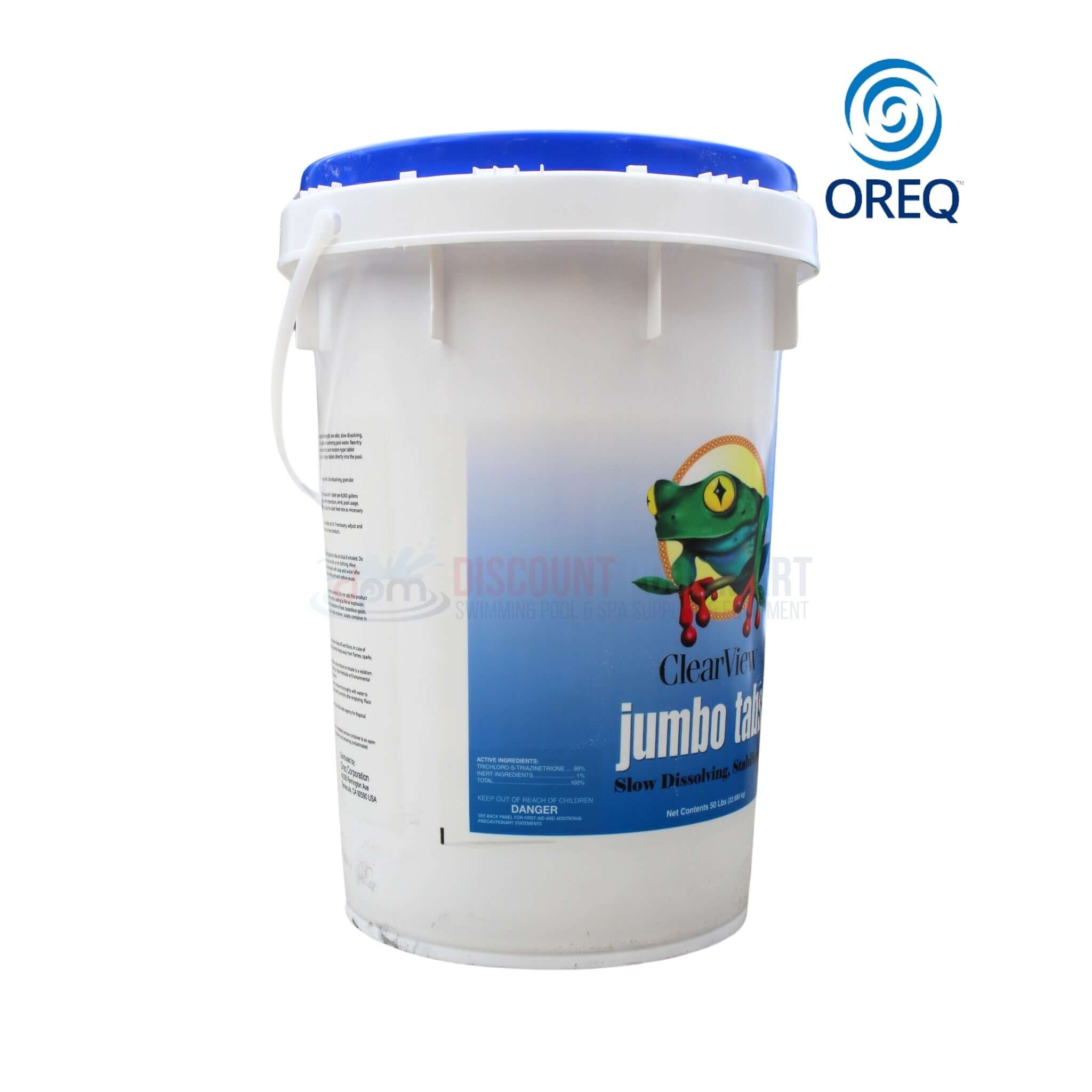 OREQ ClearView 3 Inch Chlorine Tablets 50 Lbs Trichlor