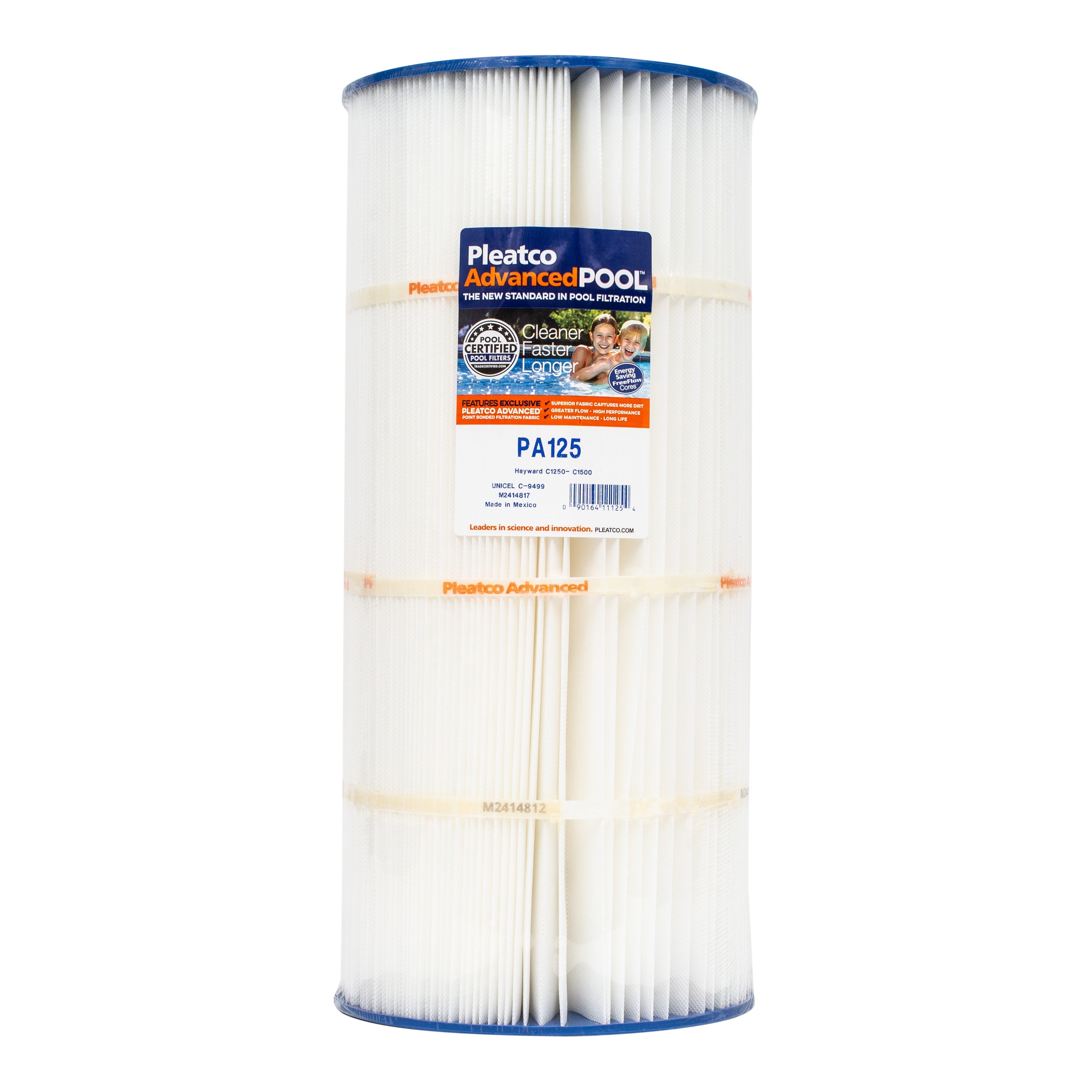Pleatco PA125 Pool and Spa Filter Cartridge for Superior Filtration and Dirt Capture