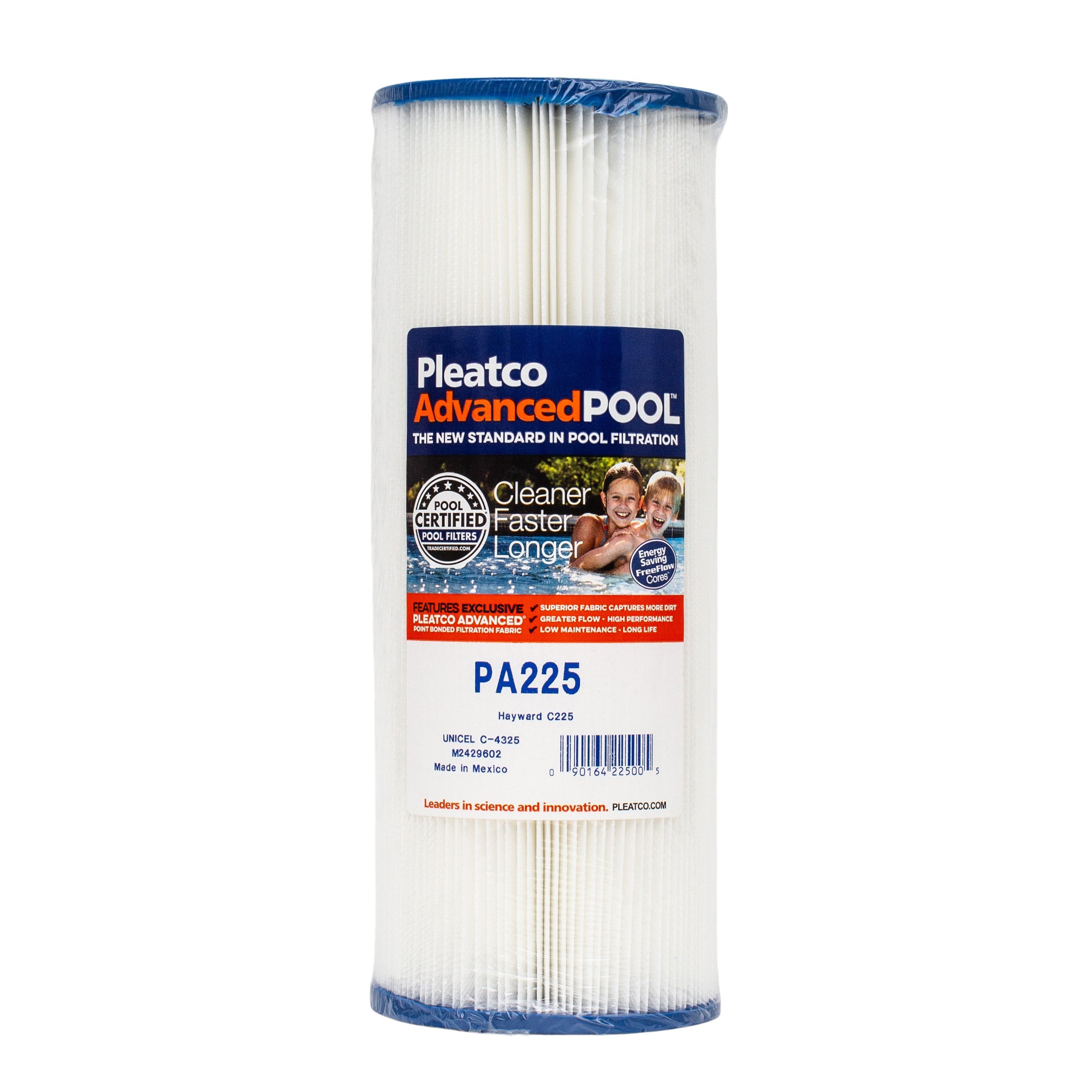 Pleatco PA225 Filter Cartridge for Superior Pool and Spa Filtration