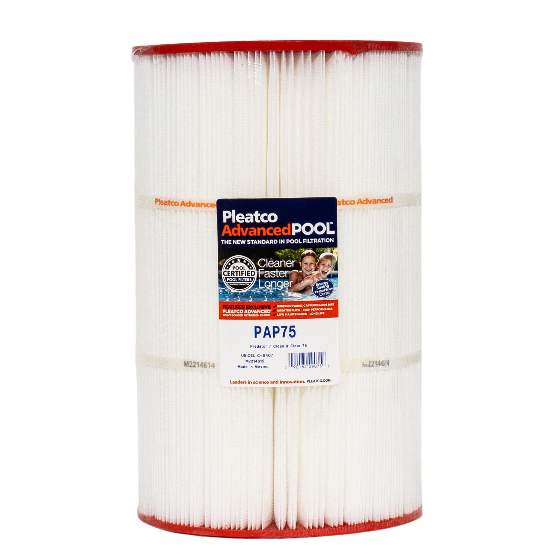 Pleatco PAP75 Pool and Spa Filter Cartridge for Superior Filtration and Dirt Capture