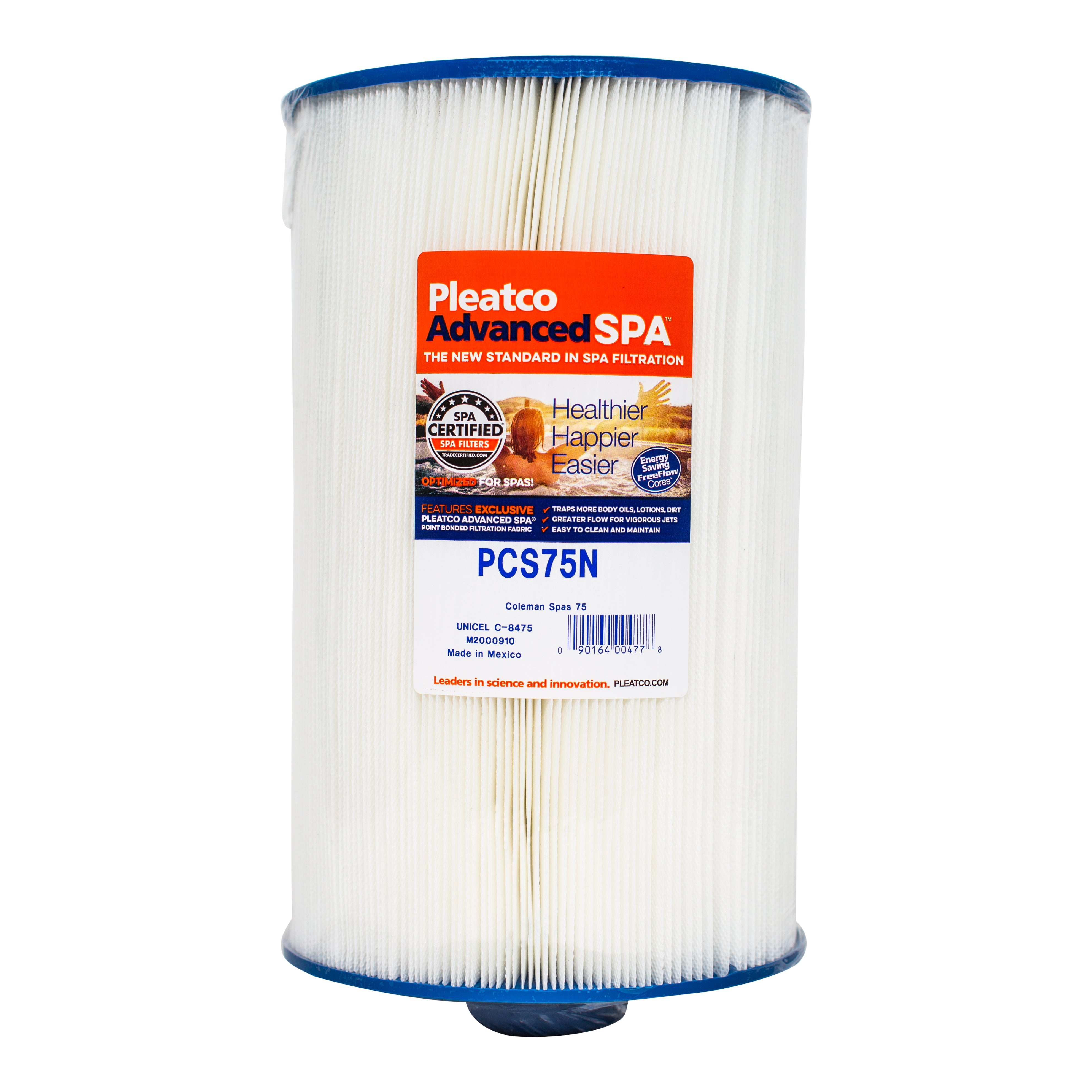 Pleatco PCS75N Filter Cartridge for Superior Pool and Spa Filtration