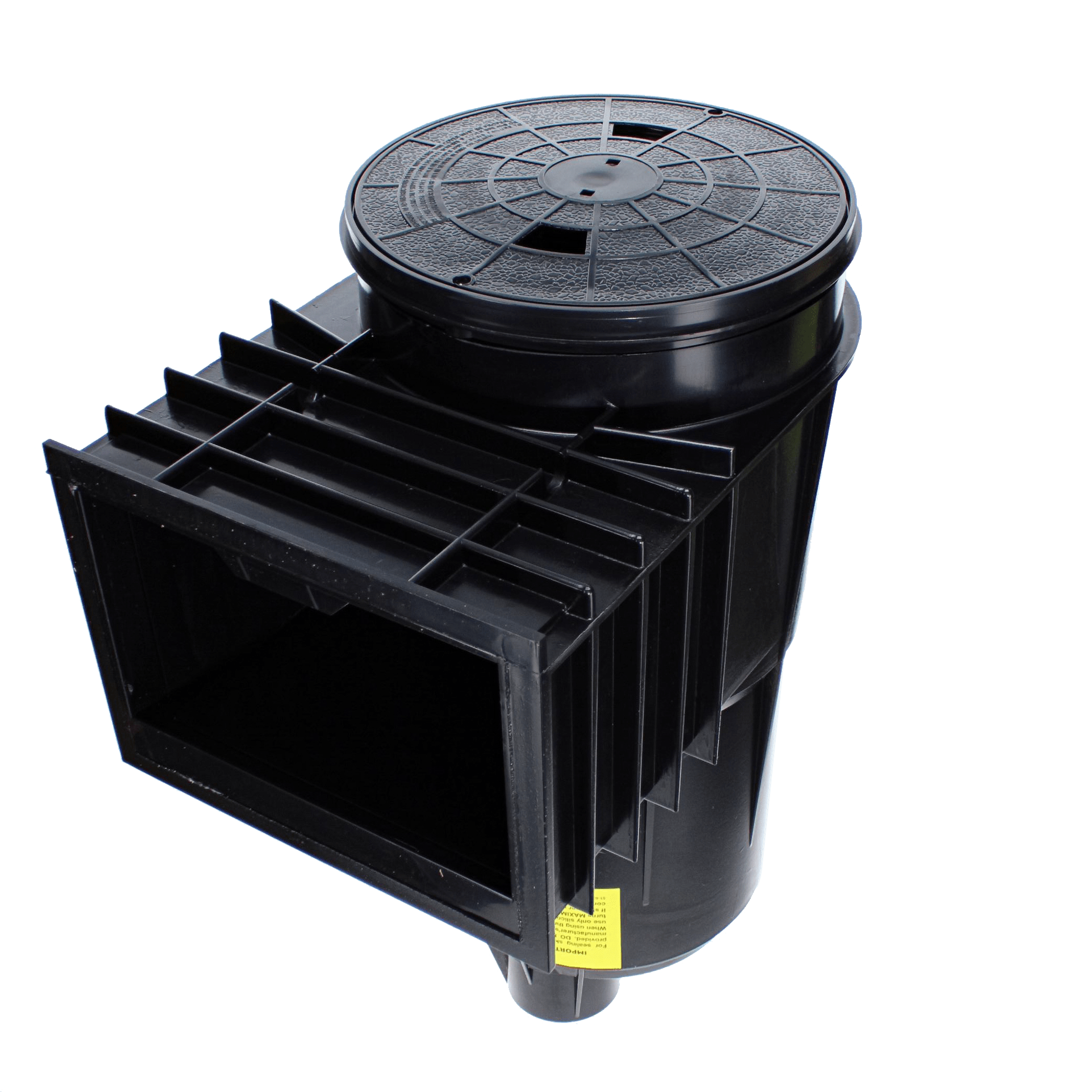 Pentair Bermuda Skimmer 2" Slip Ports Body, Lid, Black, Gunite | 506365 by Pentair