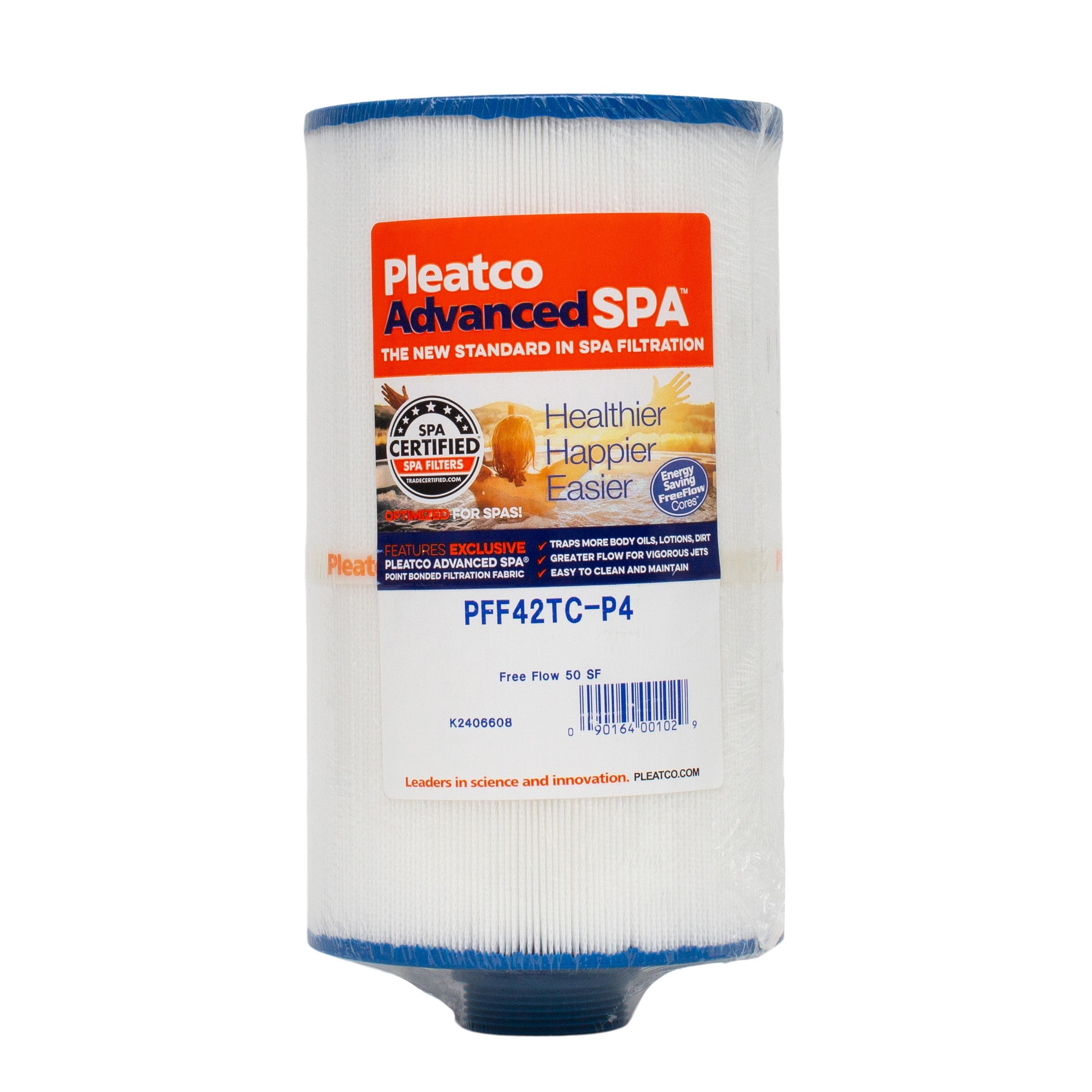 Pleatco PFF42TC-P4 Premium Filter Cartridge for Superior Pool and Spa Filtration