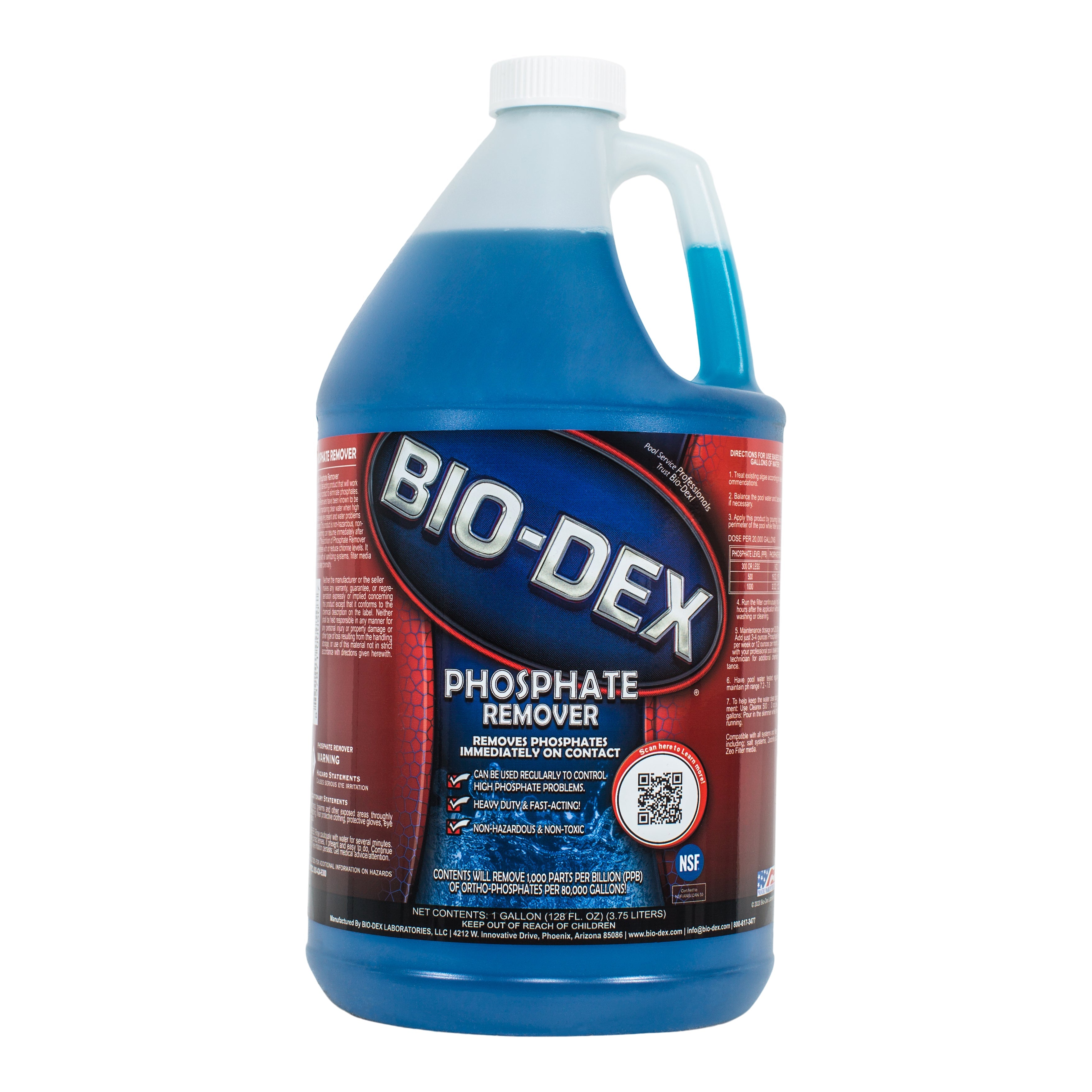 Bio-Dex Phosphate Remover Concentrated Liquid for Crystal Clear Water