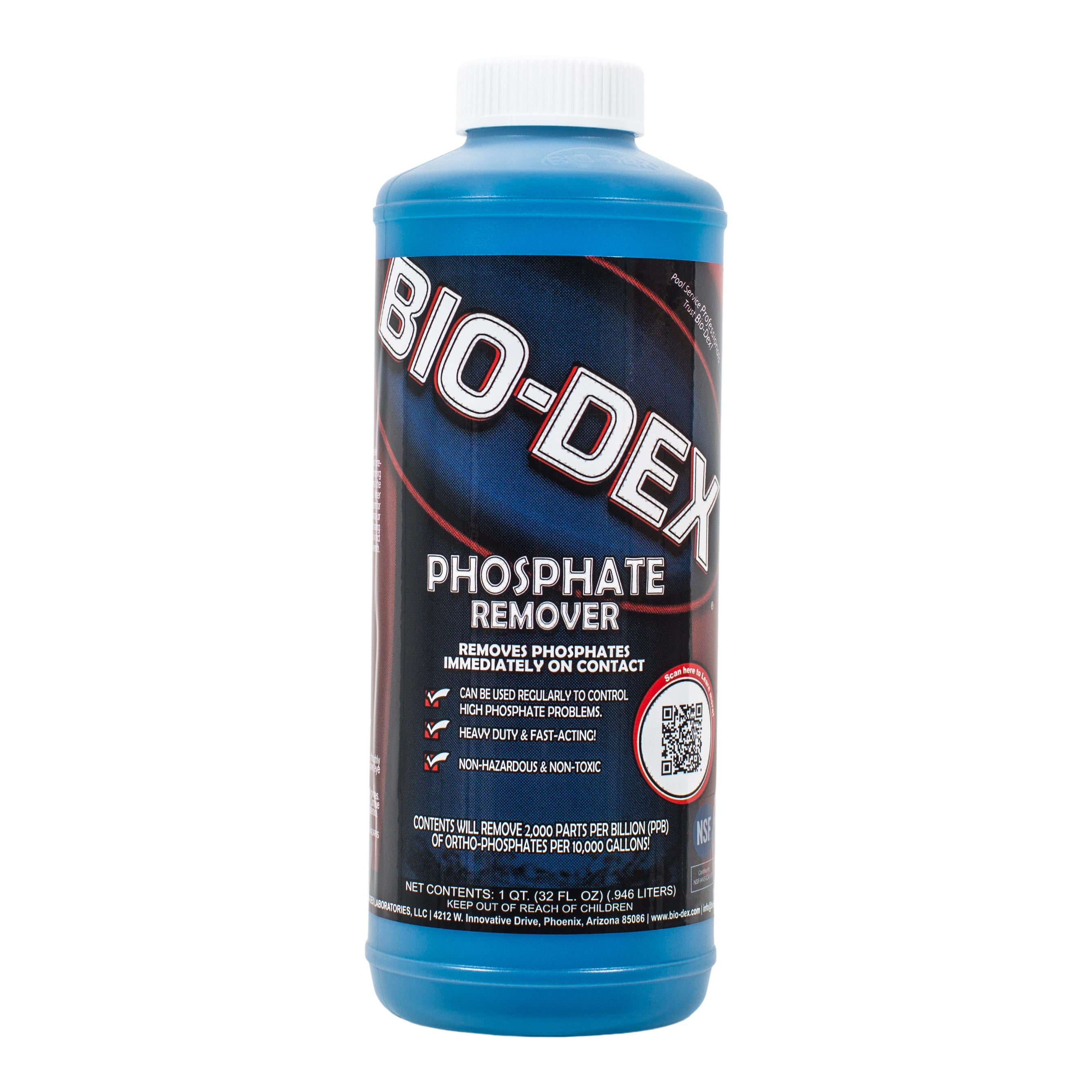 Bio-Dex Phosphate Remover Concentrated Liquid for Crystal Clear Water