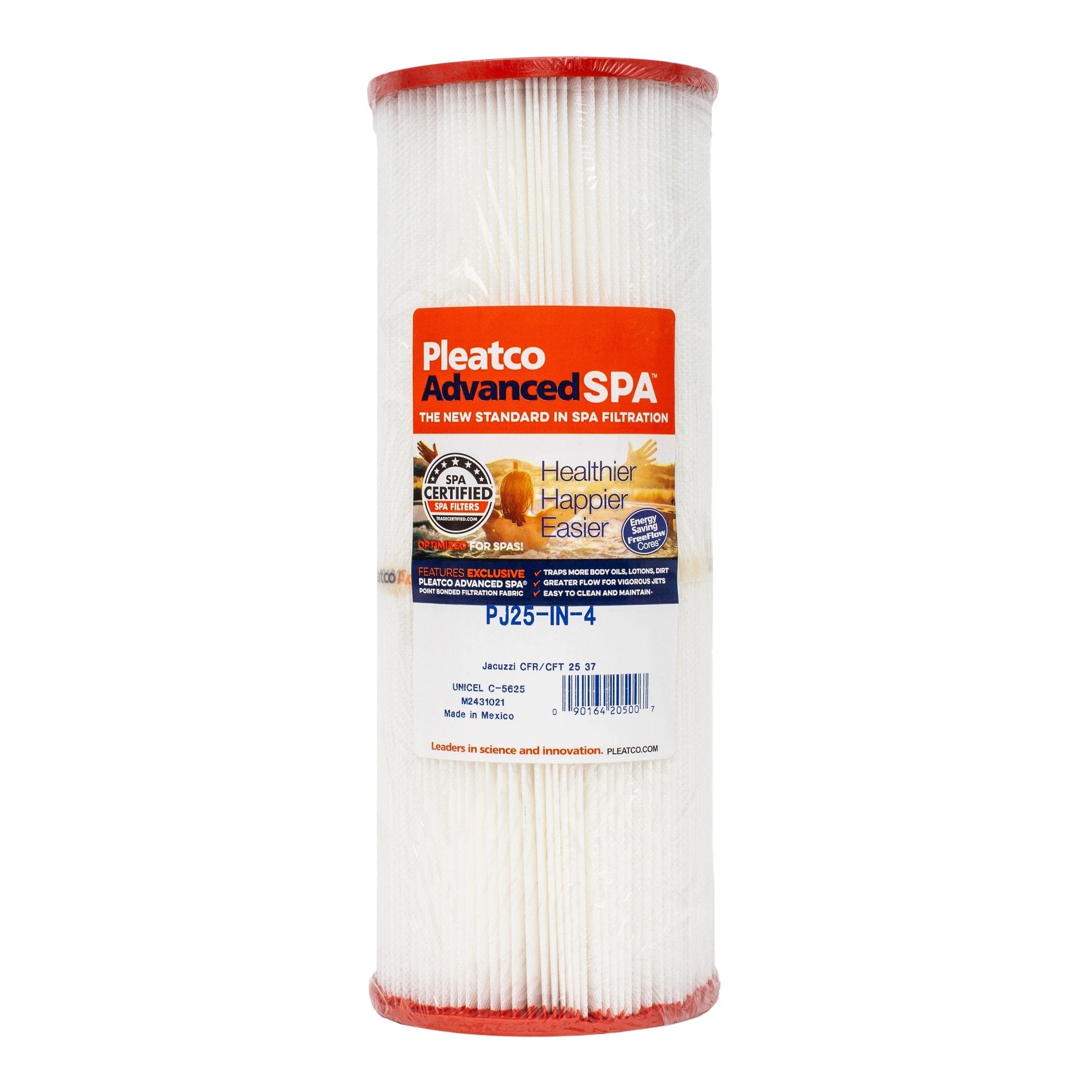 Pleatco PJ25 IN 4 Replacement Filter Cartridge For Pools And Spas by Pleatco