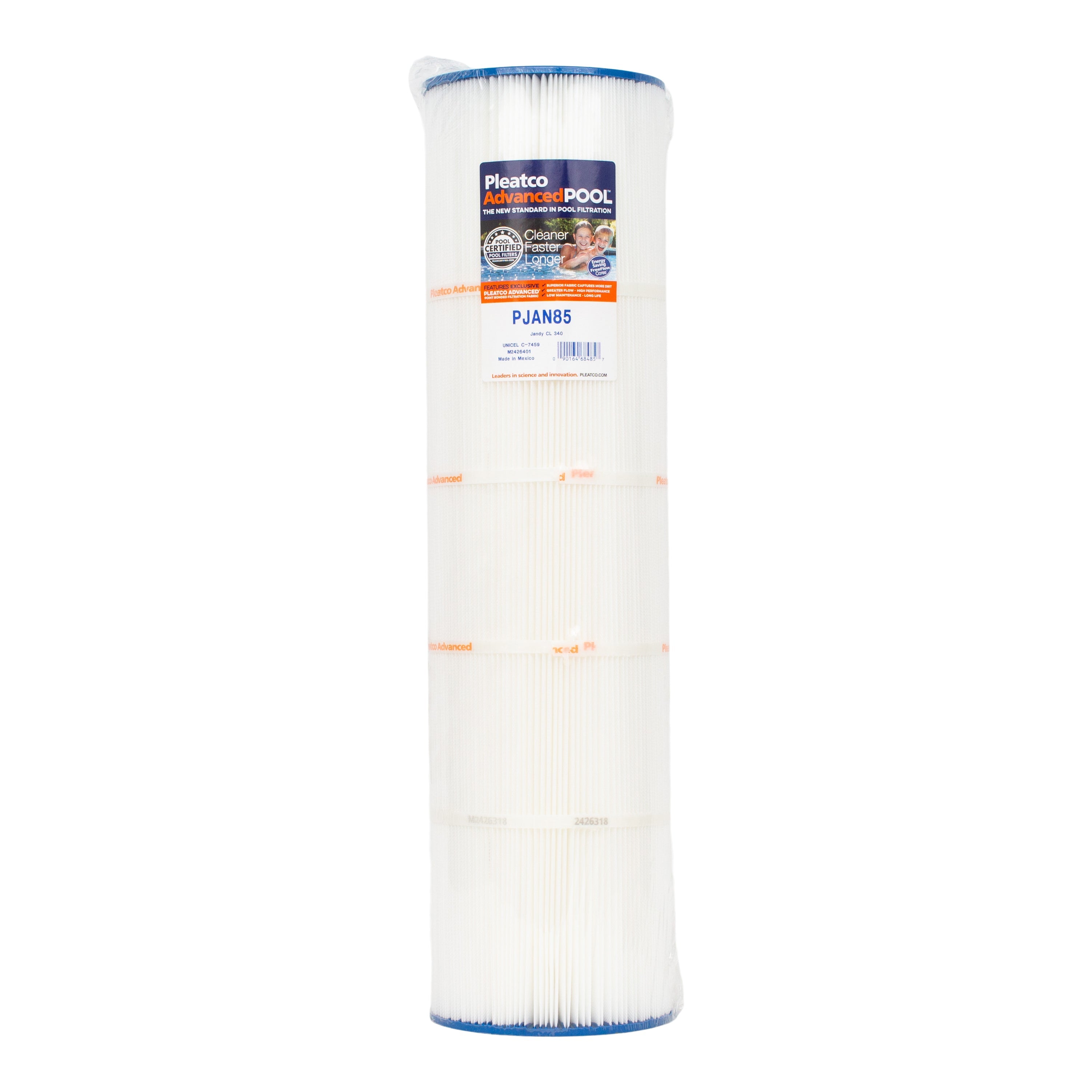 Pleatco PJAN85 Filter Cartridge for Superior Pool and Spa Filtration