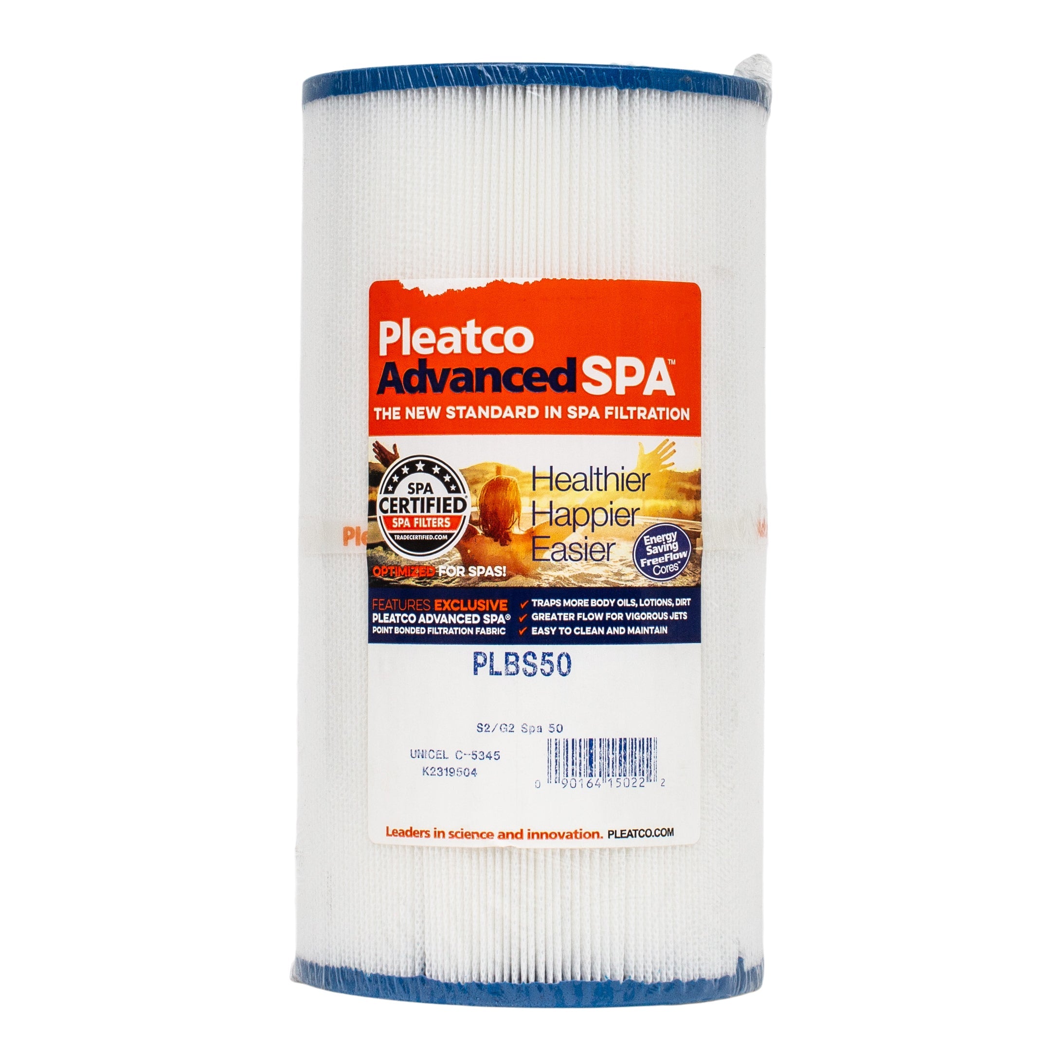 Pleatco PLBS50 Pool and Spa Filter Cartridge for Superior Filtration and Dirt Capture