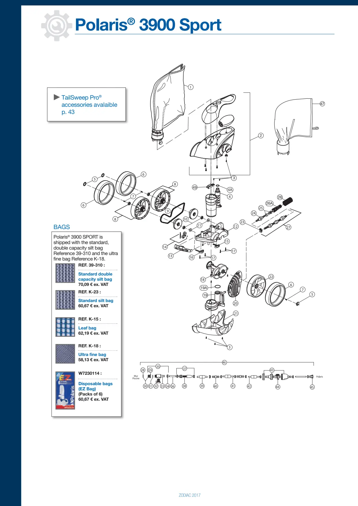 Polaris 3900 Sport Water Management Assembly w/ O-Ring | 39-300 by Polaris