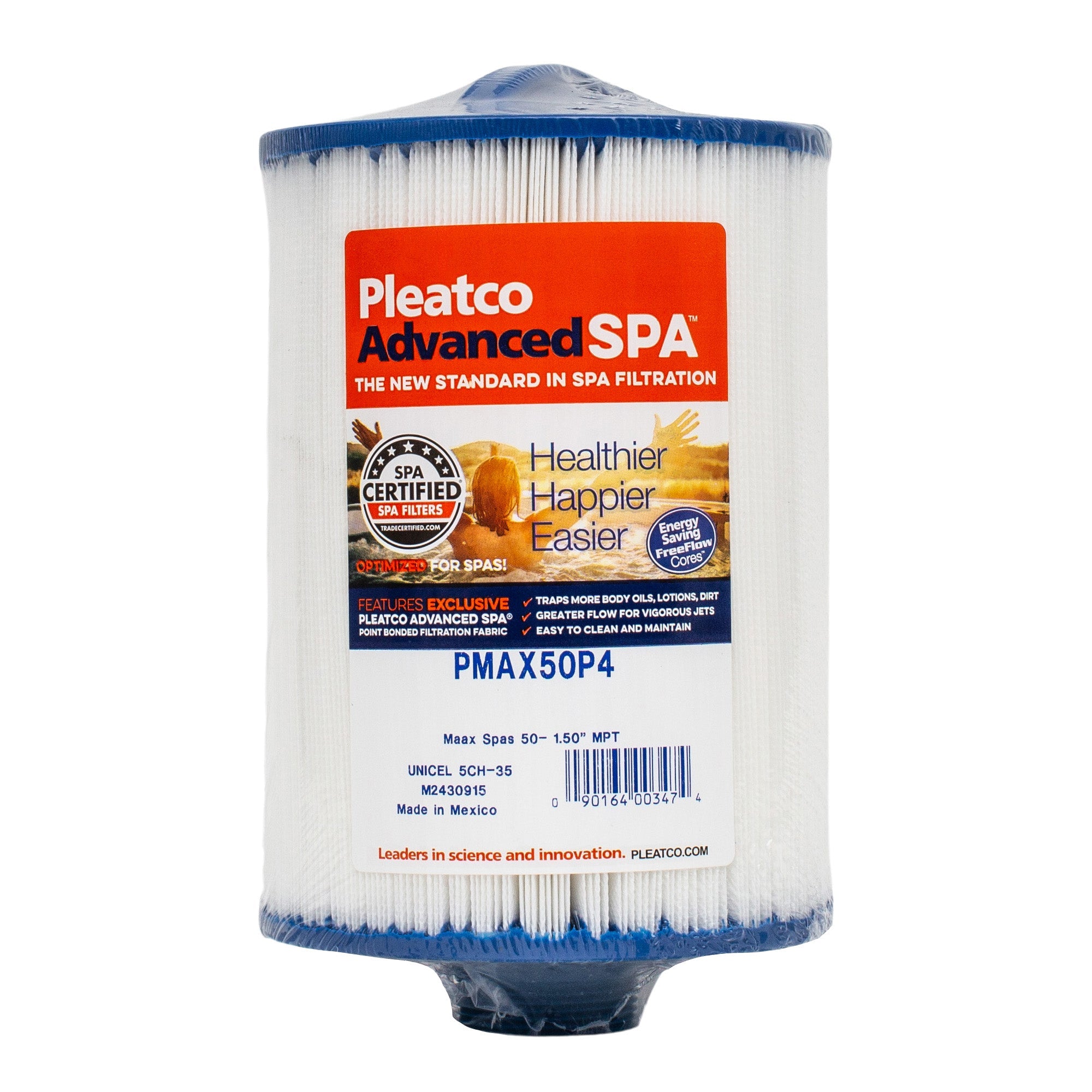 Pleatco PMAX50P4 Pool and Spa Filter Cartridge for Superior Filtration