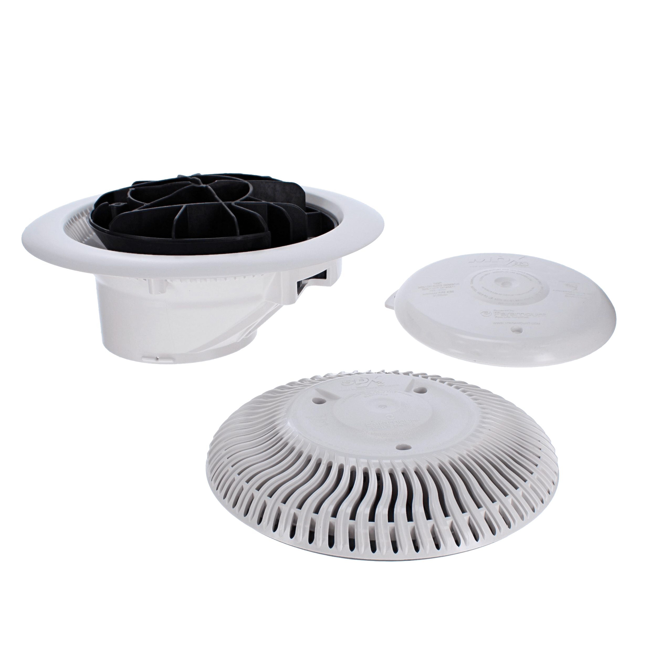 Paramount MDX-R3 Drain without Sump for Adjustable Concrete with SDX2, White | 004262823401 by Paramount