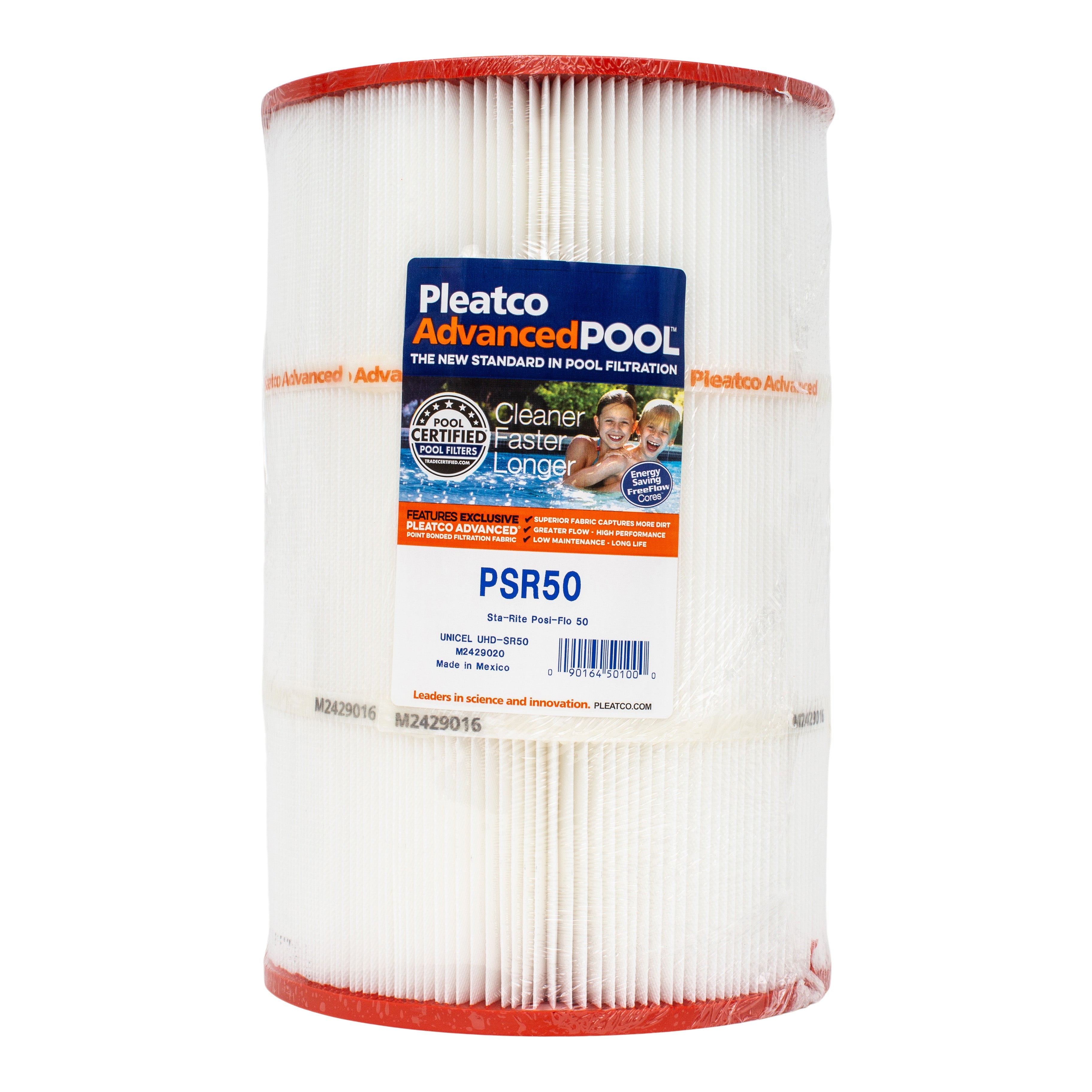 Pleatco PSR50 Filter Cartridge for Pool and Spa with Superior Dirt Capture