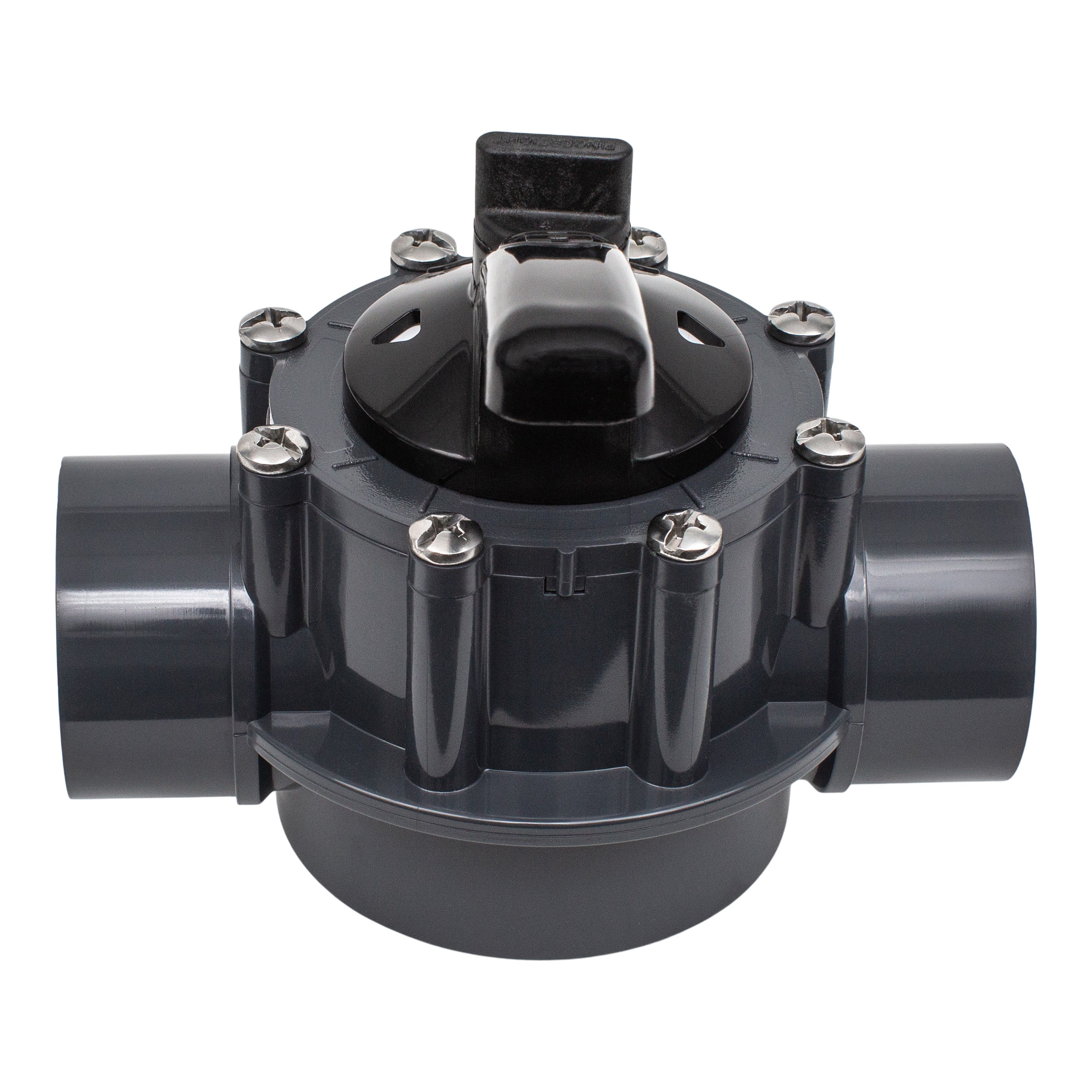 Hayward PSV2SDGR 2 Way Diverter Valve 1 1/2 Inch to 2 Inch Durable PVC Pool Plumbing