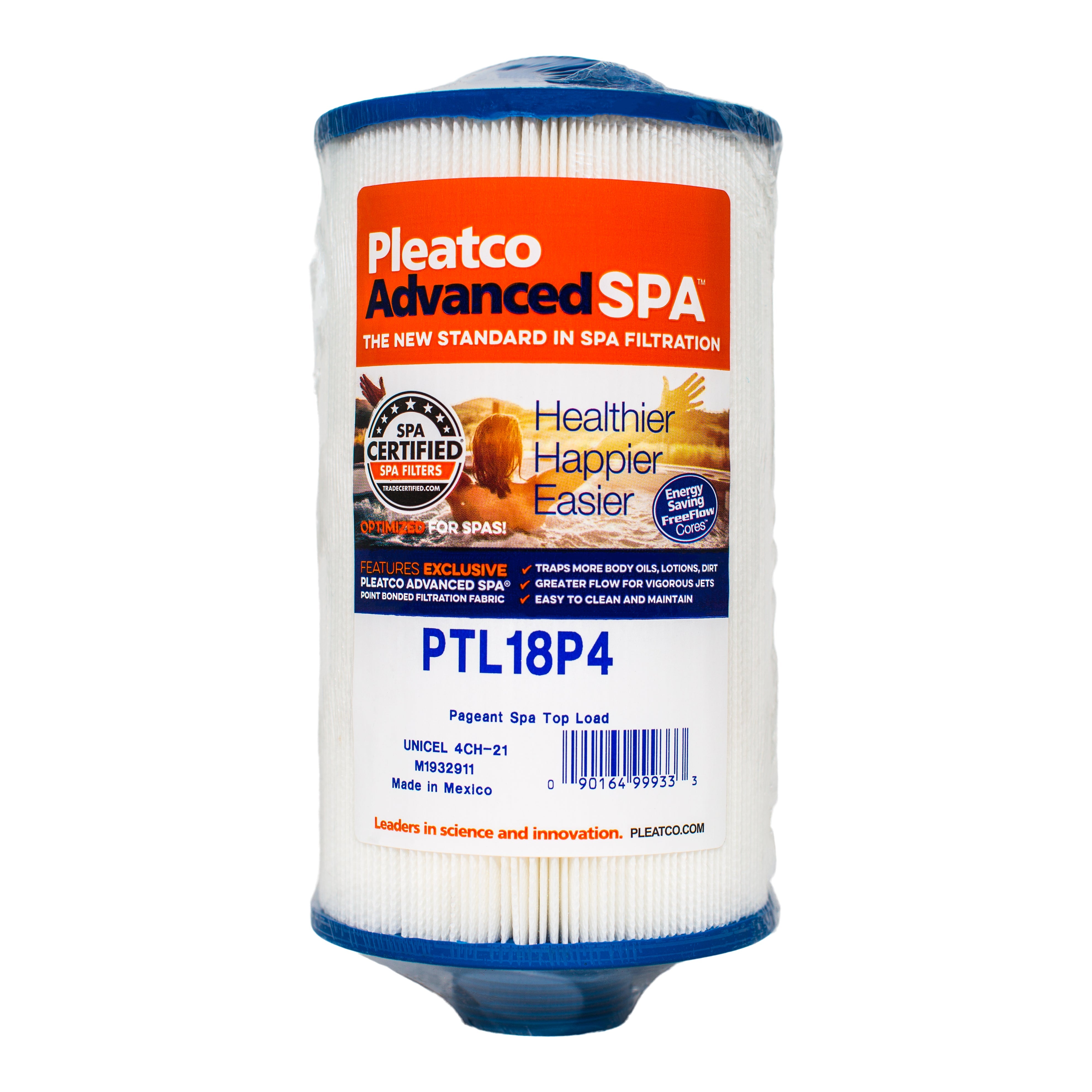 Pleatco PTL18P4 Pool and Spa Filter Cartridge for Superior Filtration