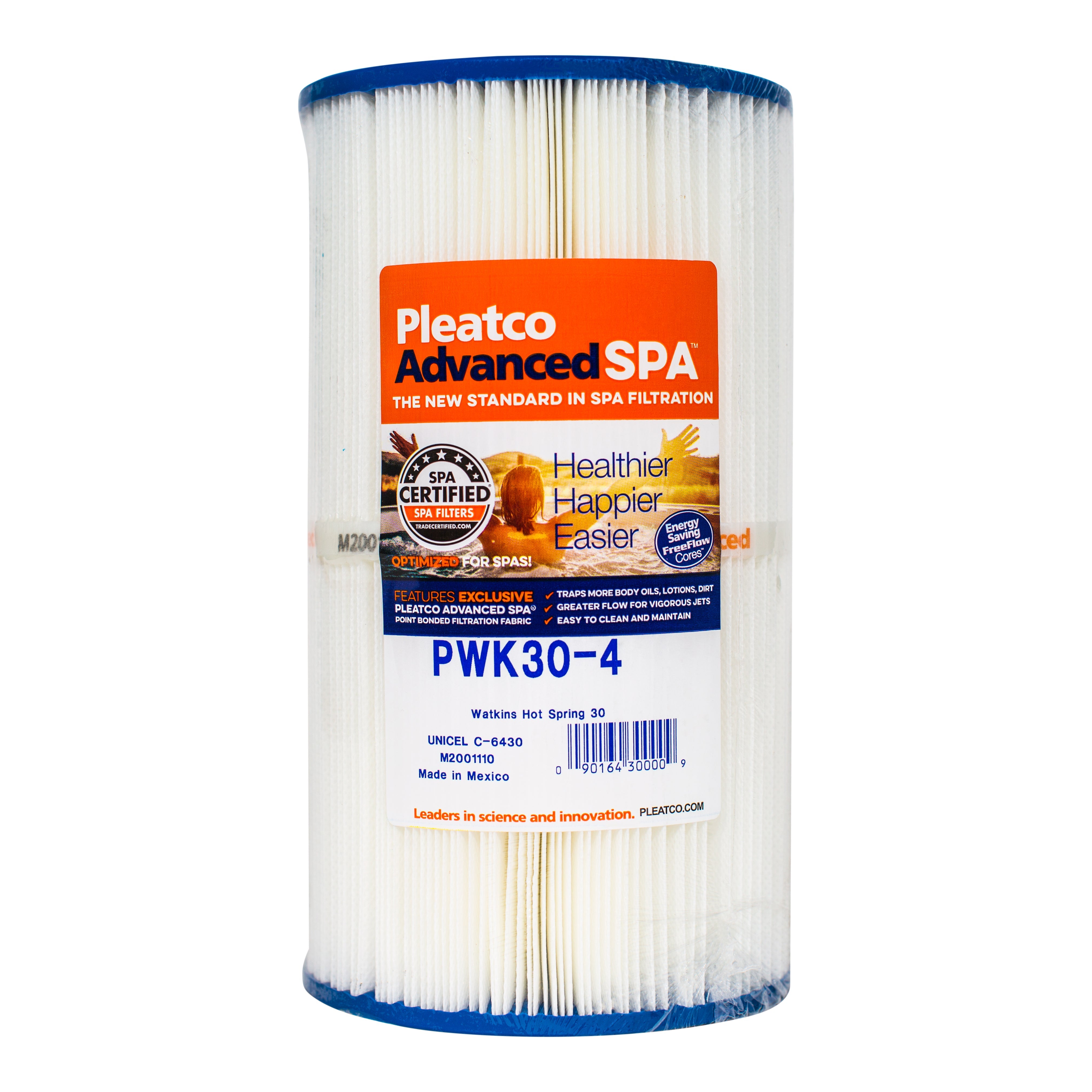 Pleatco PWK30-4 Pool and Spa Filter Cartridge for Superior Filtration and Dirt Capture