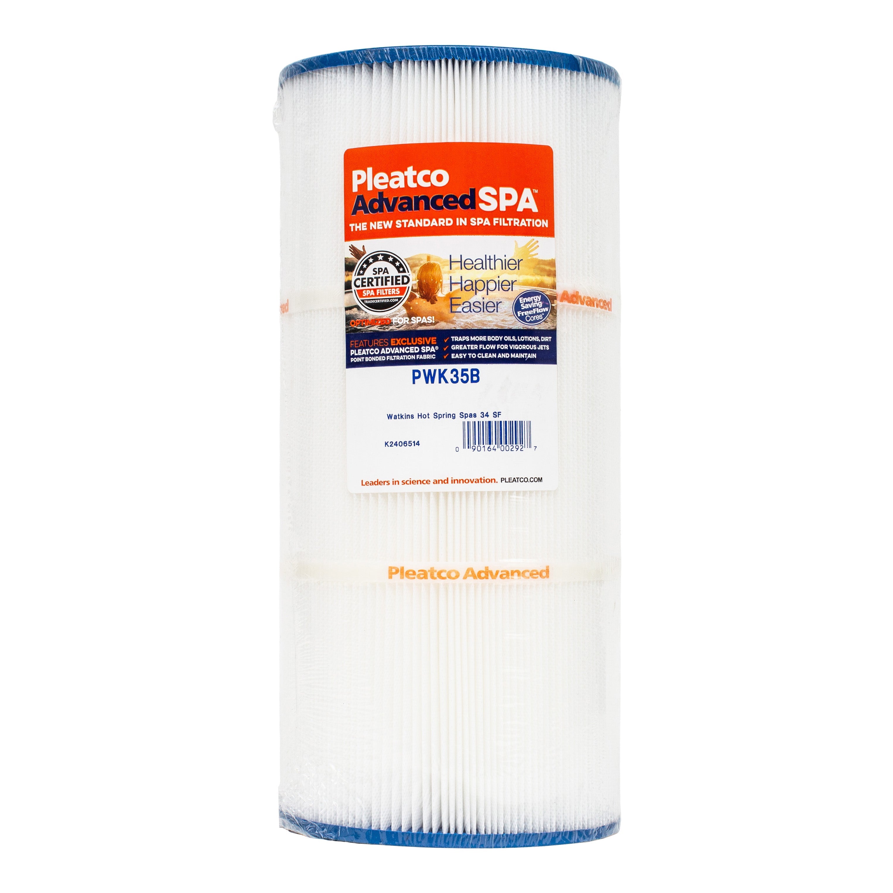 Pleatco PWK35B Filter Cartridge for Superior Pool and Spa Filtration